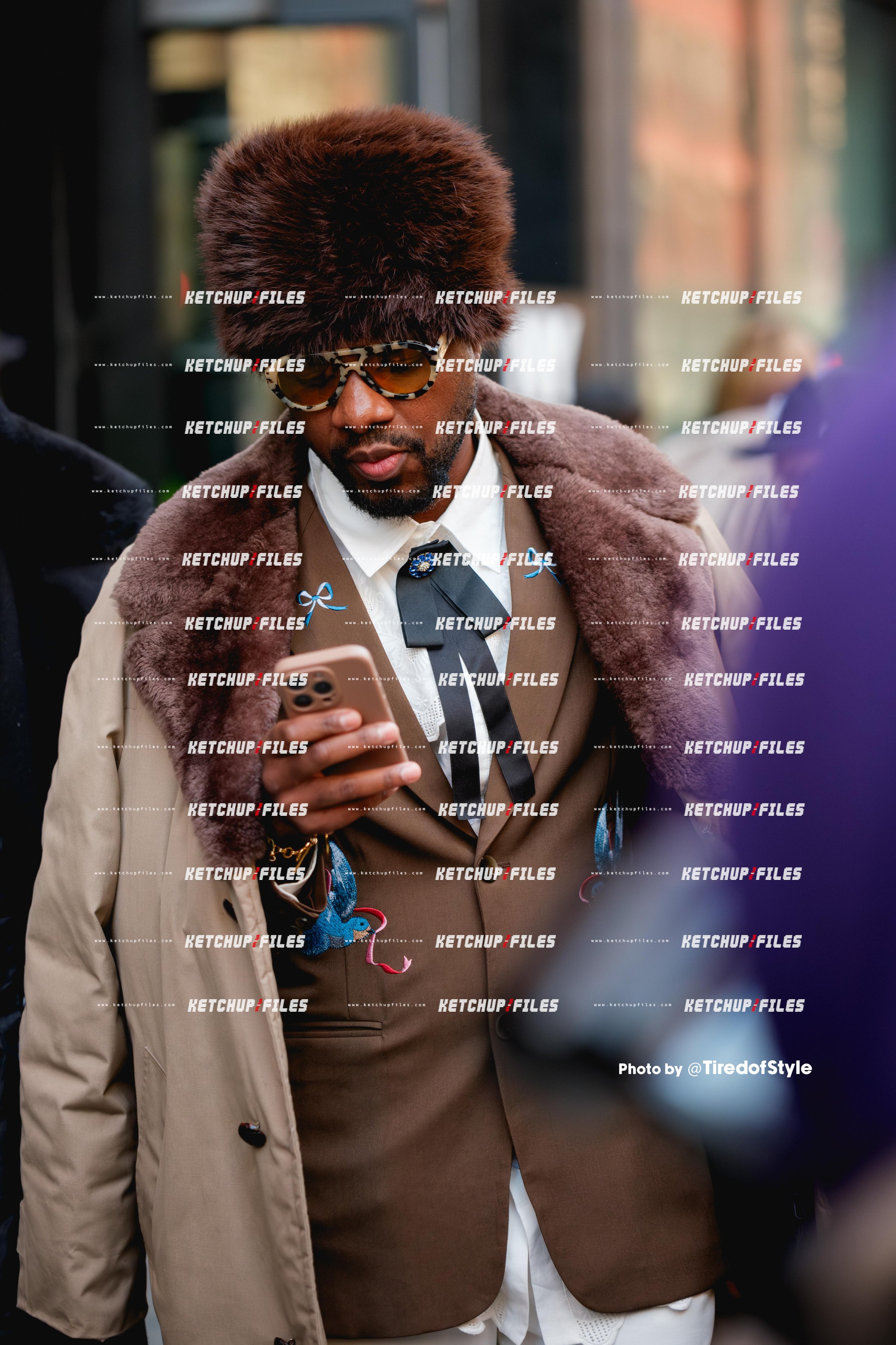 Street Style Photo of Guest at the Fforme FW26 New York Fashion Week Show