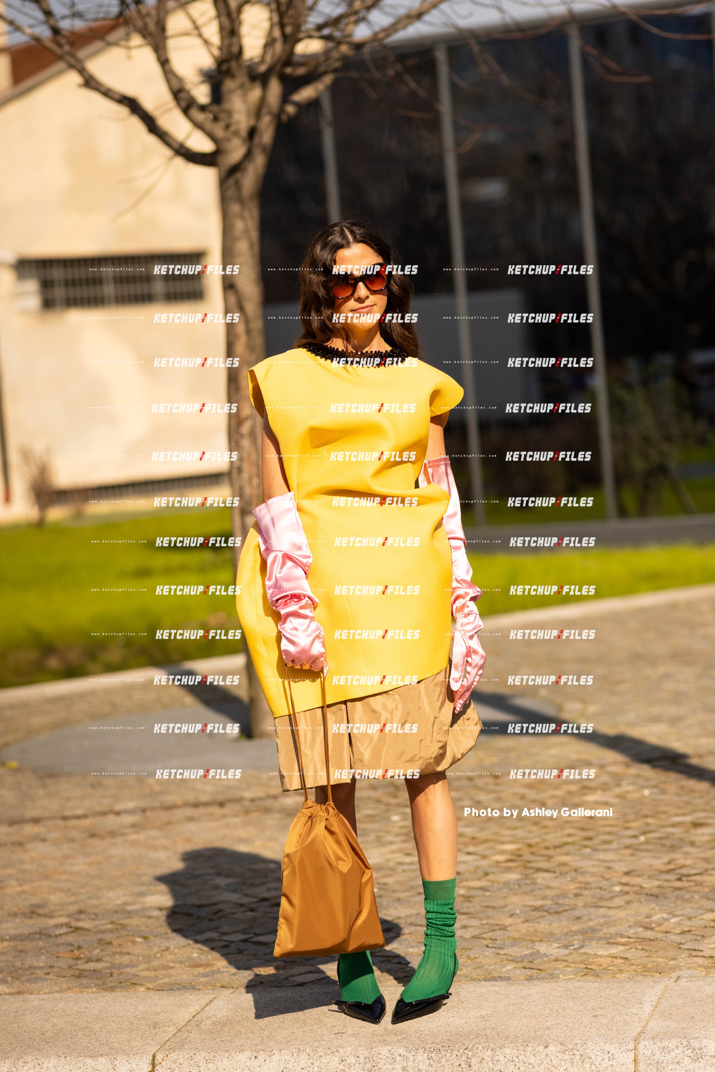 Street Style Photo of Vicky Montanari at the Prada FW26 Milan Fashion Week Show