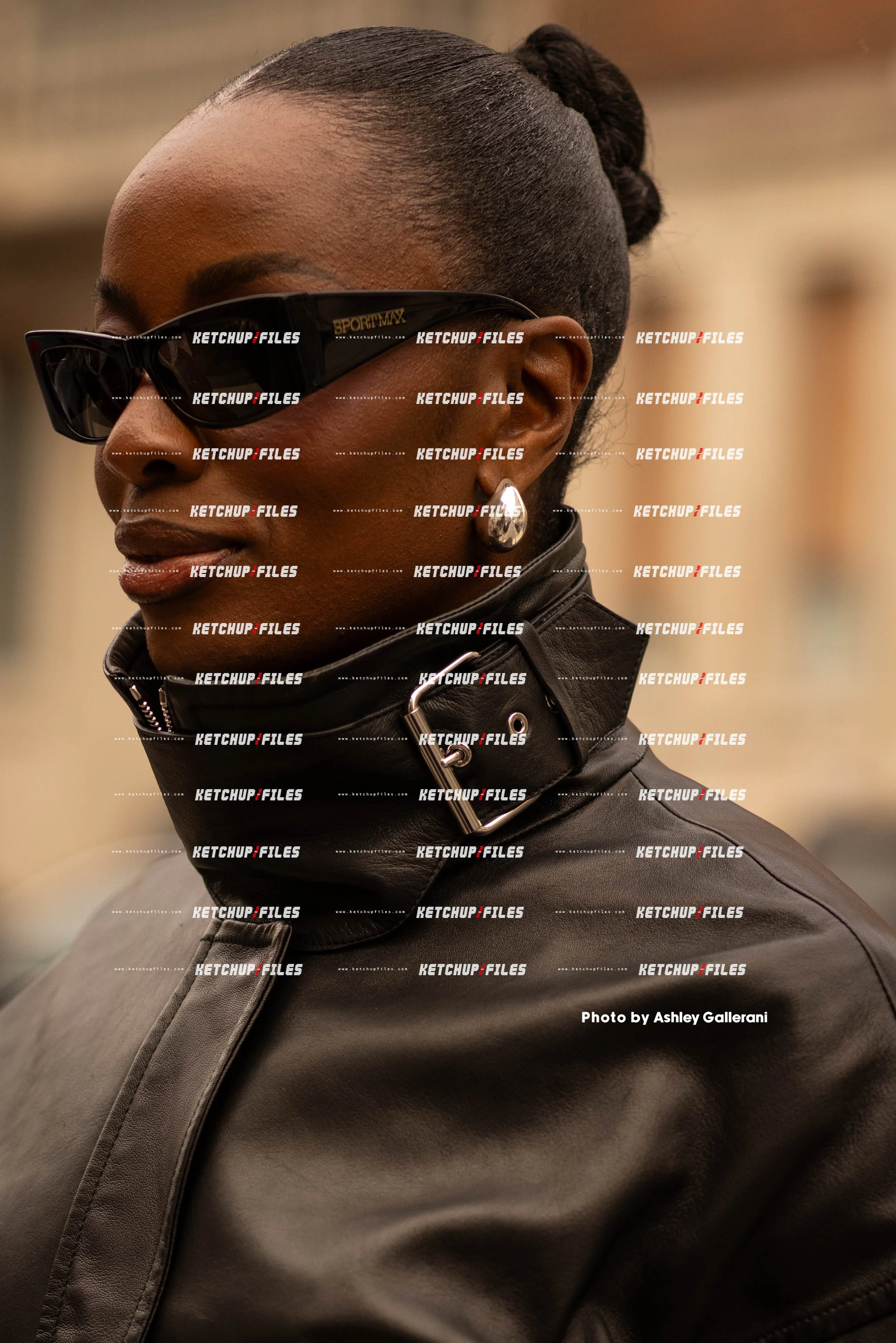 Street Style Photo of Guest at the Sportmax FW26 Milan Fashion Week Show