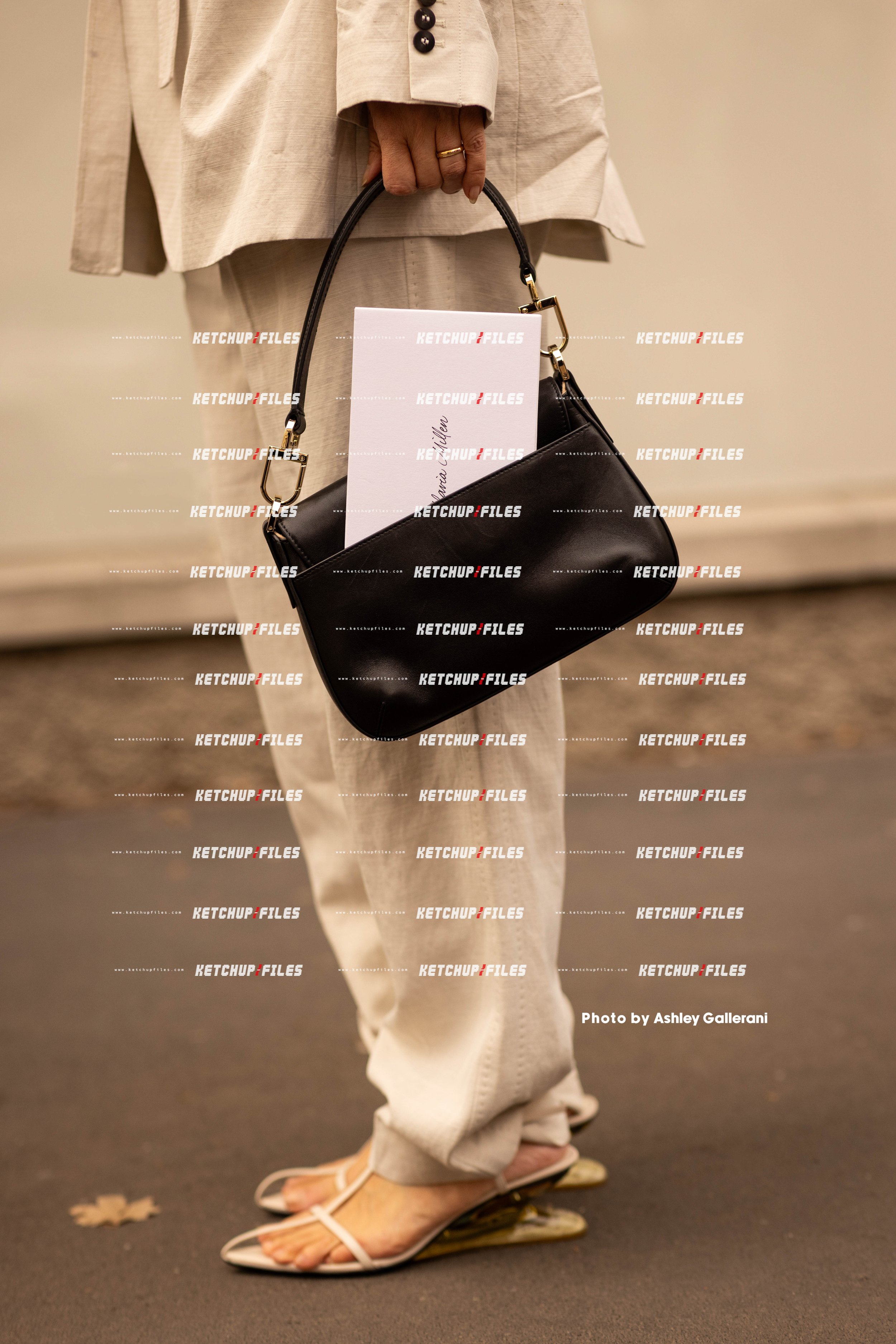 Street Style Photo of Guest at the Sportmax FW26 Milan Fashion Week Show