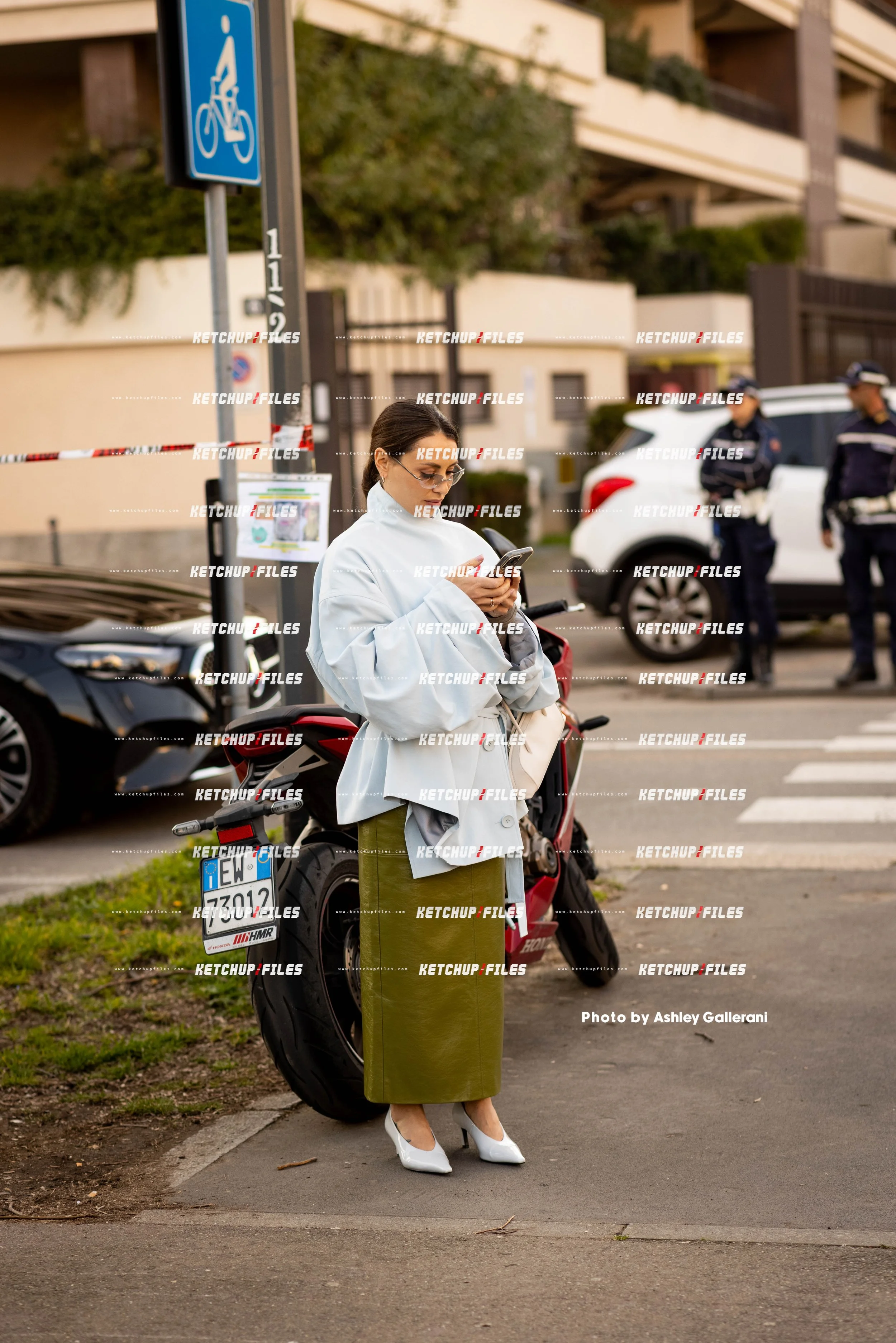 Street Style Photo of Guest at the Prada FW26 Milan Fashion Week Show