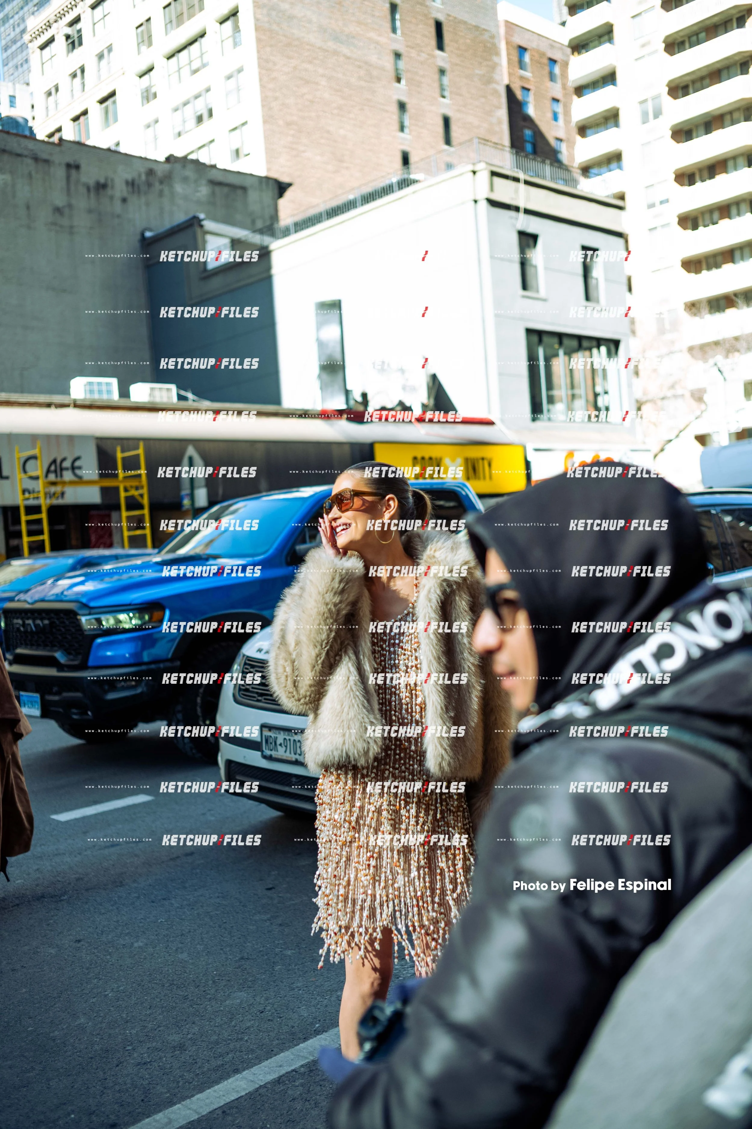 Street Style Photo of Lexi Wood at the PatBo FW26 New York Fashion Week Show