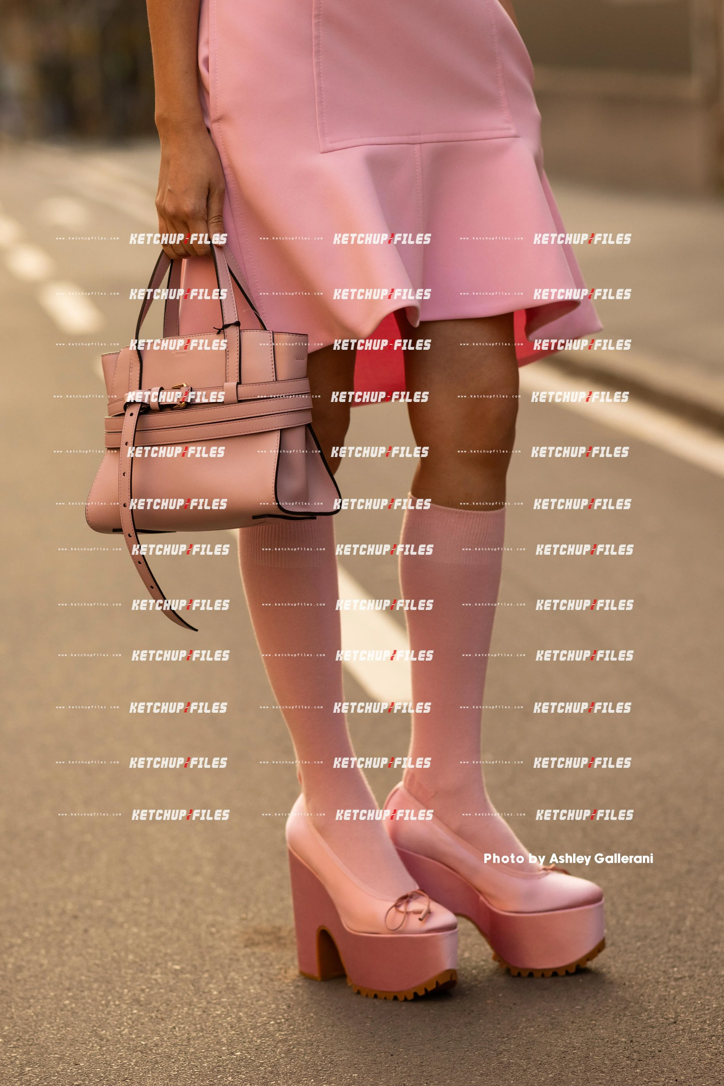 Street Style Photo of Guest at the FW26 Moschino Milan Fashion Week Show