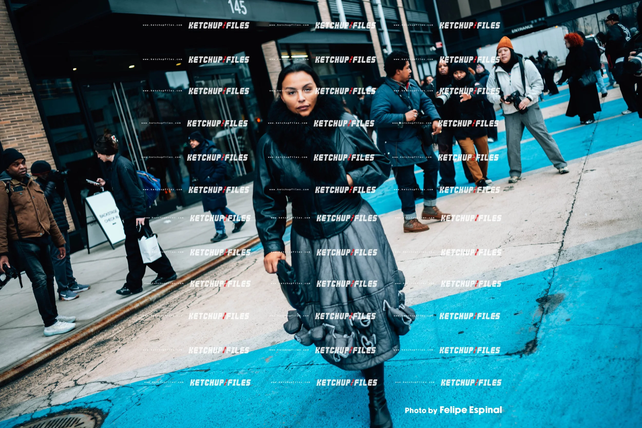Street Style Photo of Paloma Elsesser at the Proenza Schouler FW26 New York Fashion Week Show