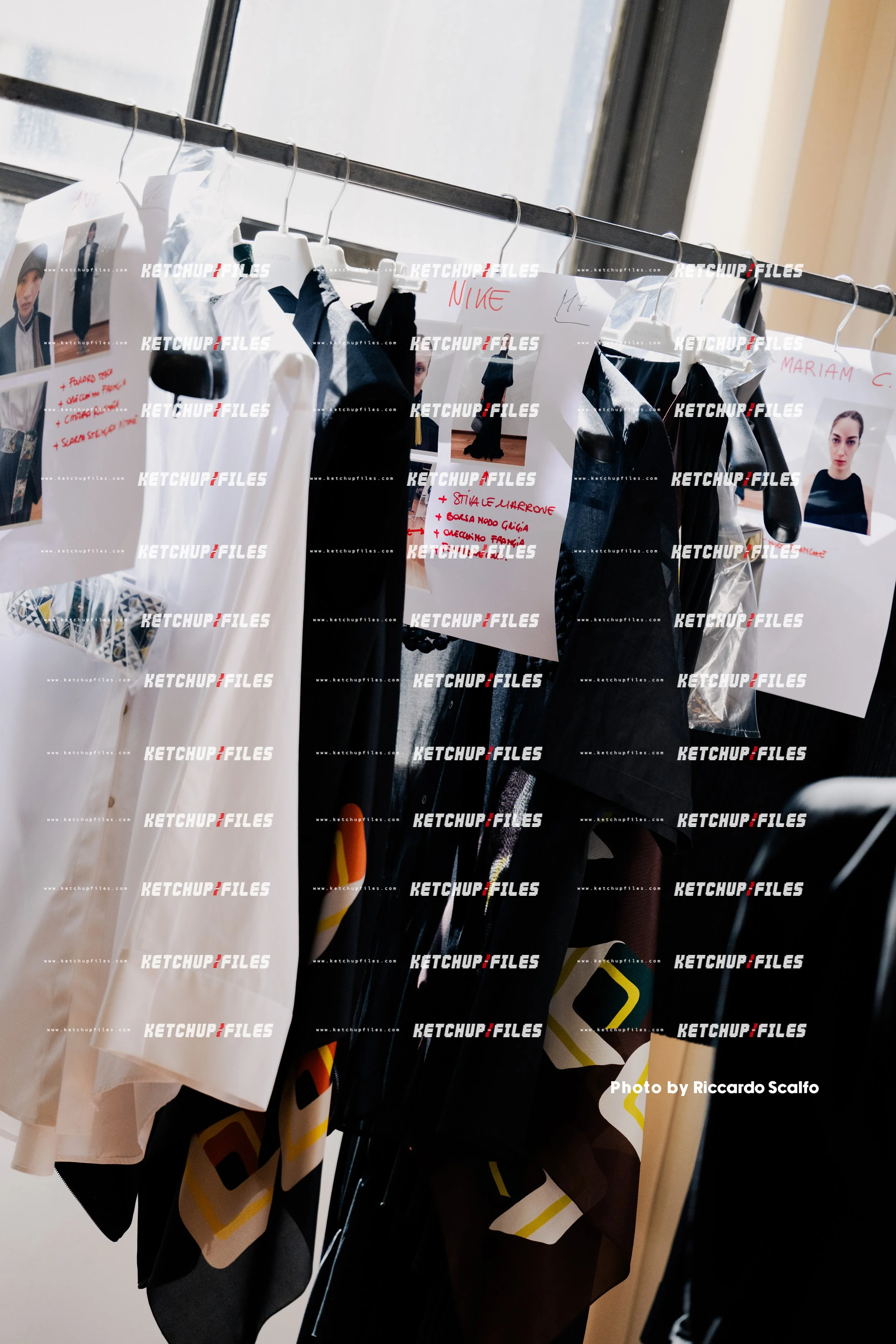 Backstage Photo at the Calcaterra SS26 Milan Fashion Week Show SS26