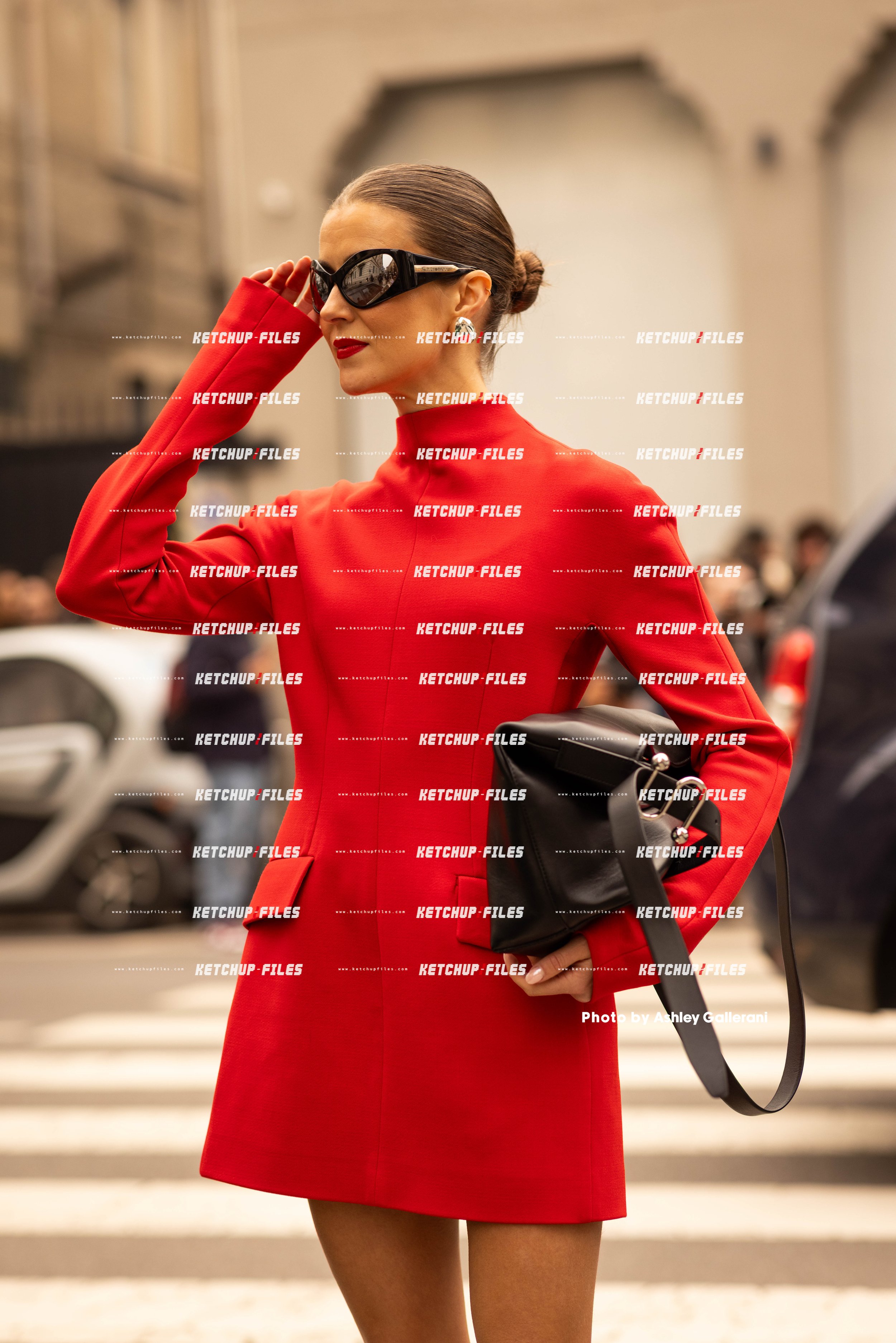 Street Style Photo of Guest at the Sportmax FW26 Milan Fashion Week Show