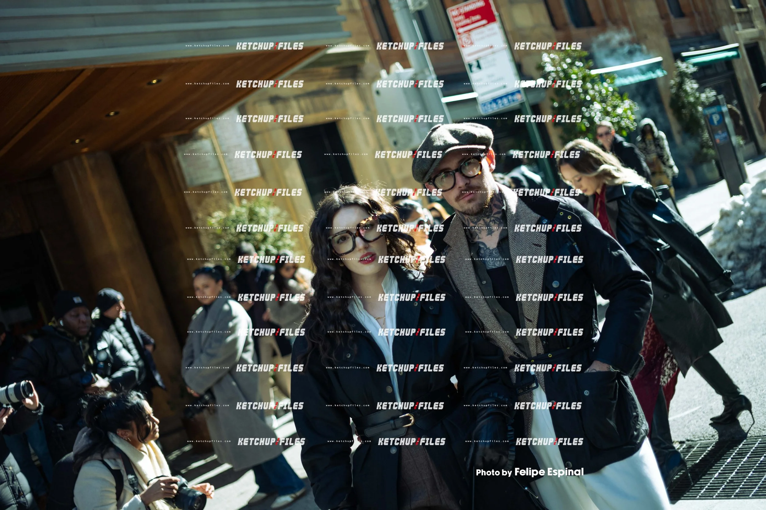 Street Style Photo of Guests at the PatBo FW26 New York Fashion Week Show