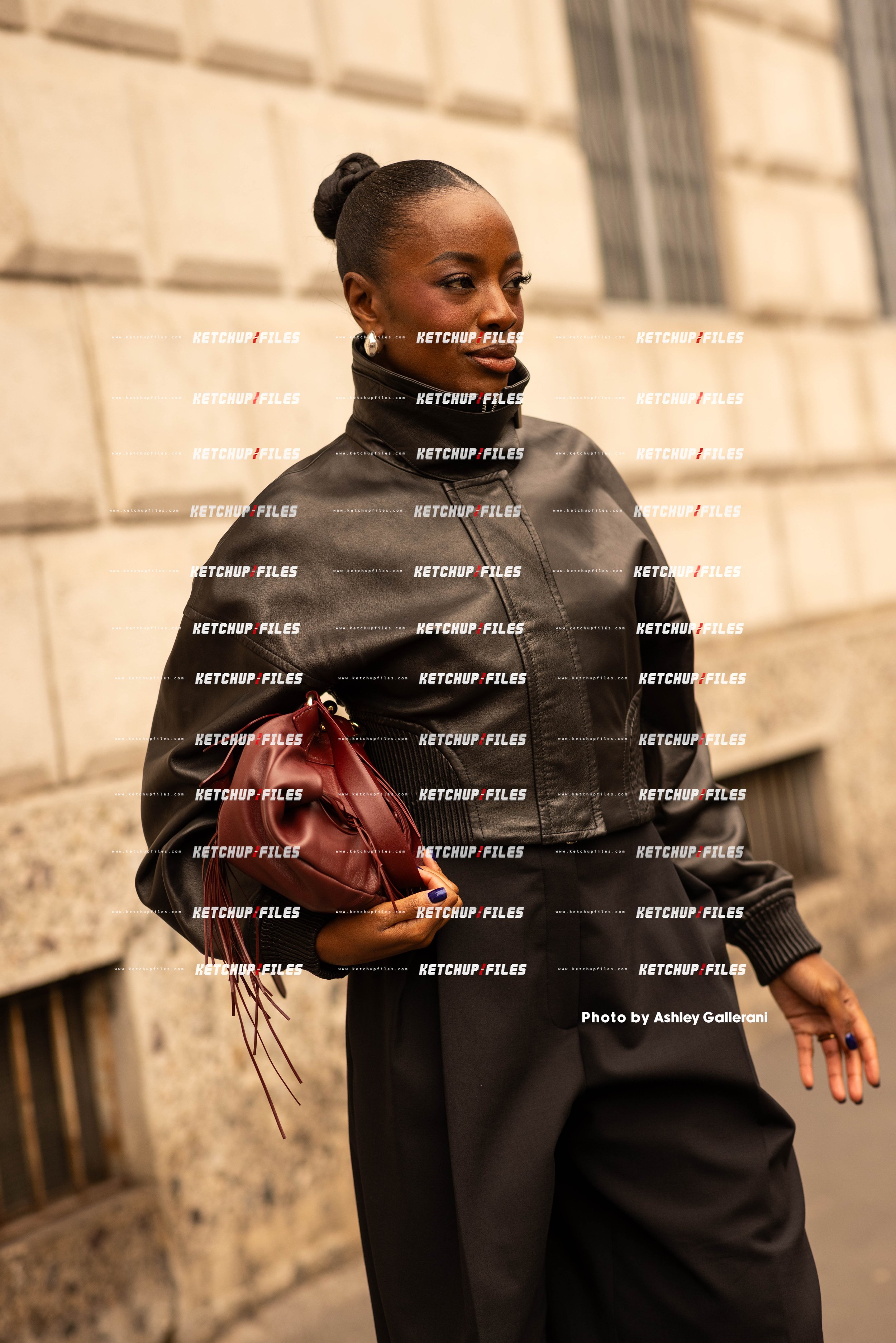 Street Style Photo of Guest at the Sportmax FW26 Milan Fashion Week Show