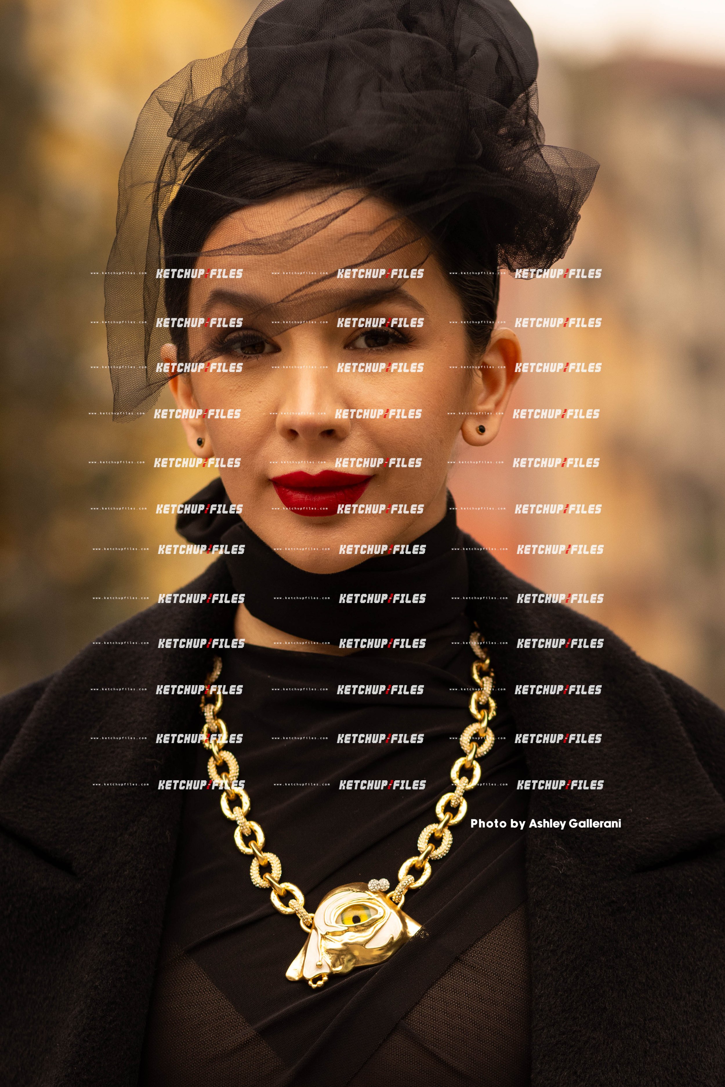 Street Style Photo of Guest at the Sportmax FW26 Milan Fashion Week Show