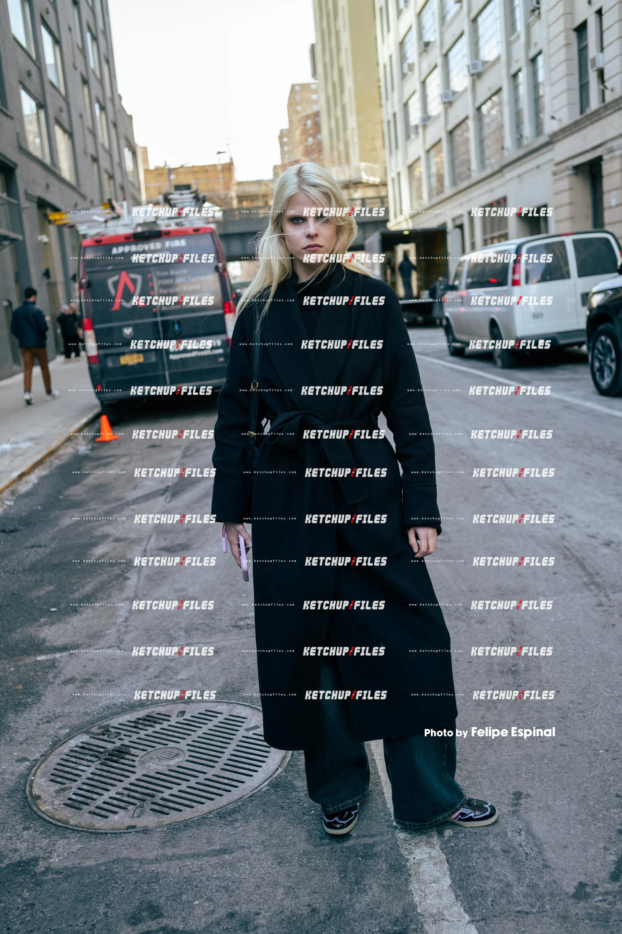 Street Style Photo of Eliise Jaasma at the Zankov FW26 New York Fashion Week Show