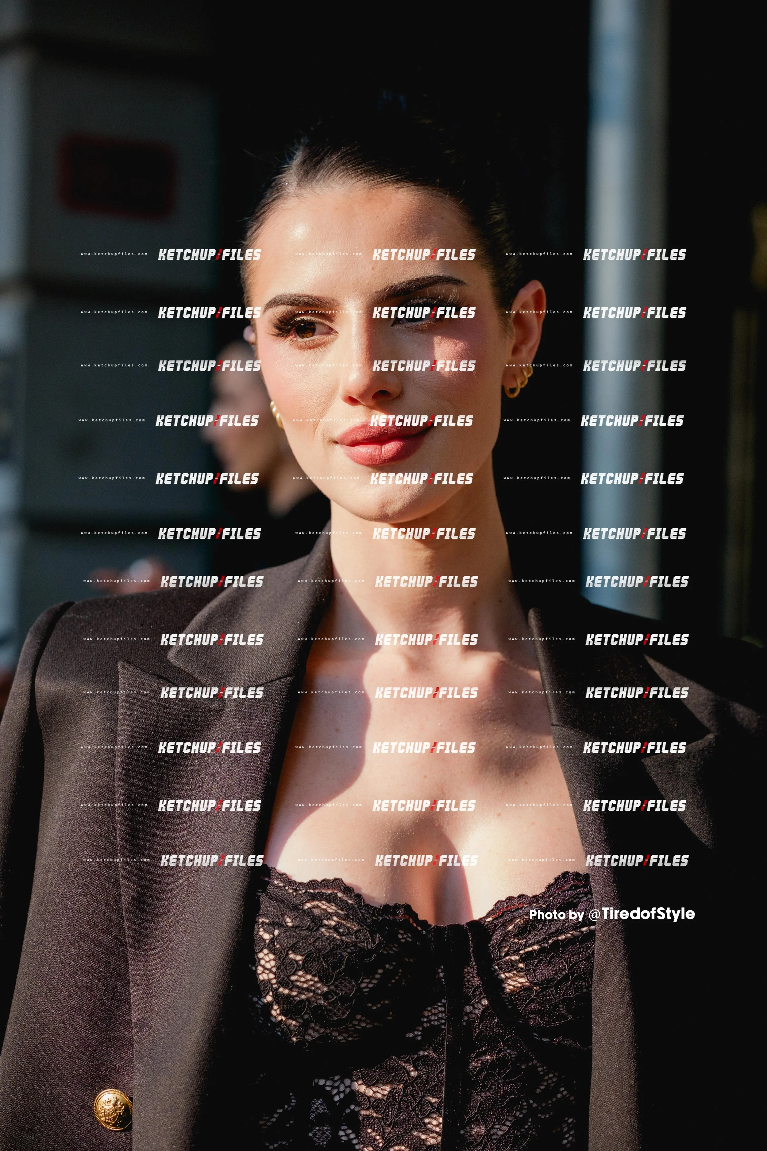 Street Style Photo of Guest at the Alice + Olivia FW26 New York Fashion Week Show