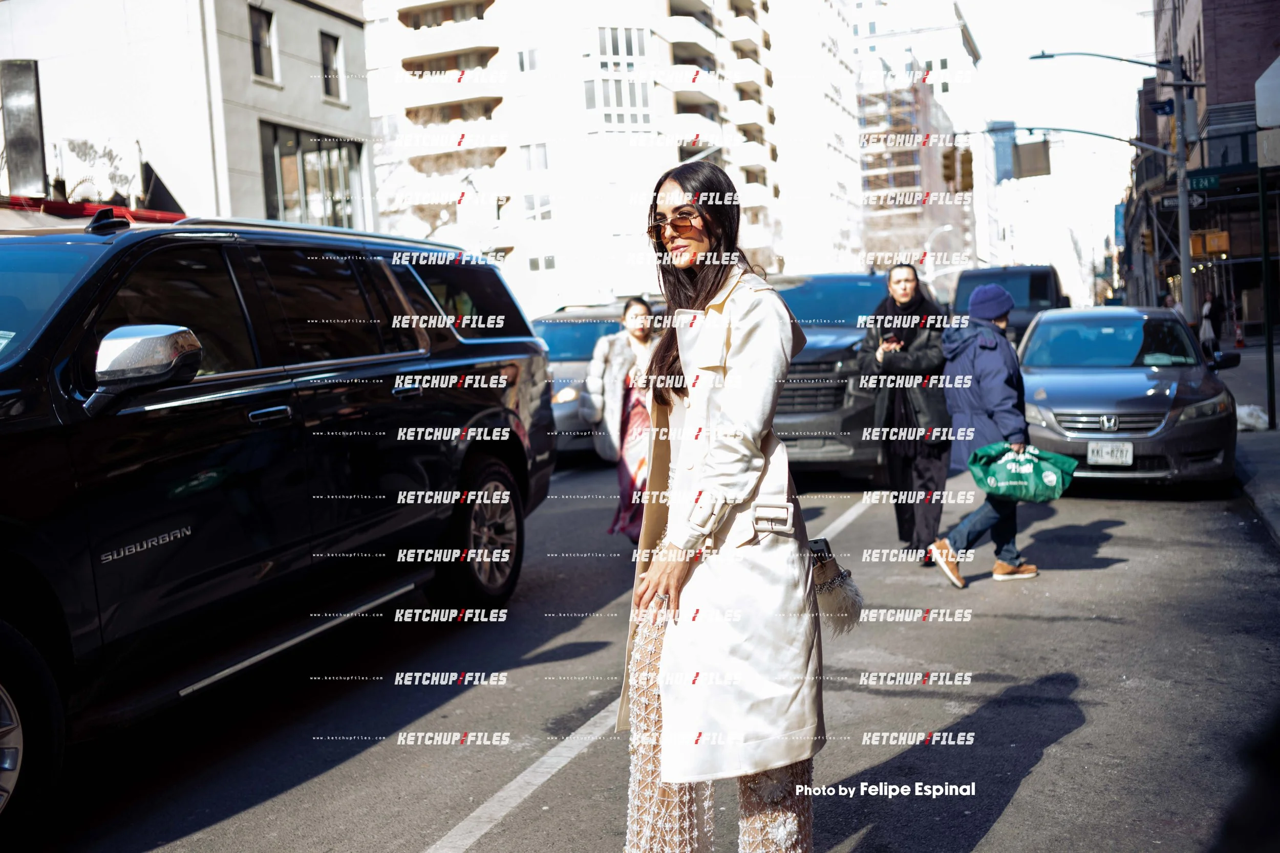 Street Style Photo of Guest at the PatBo FW26 New York Fashion Week Show