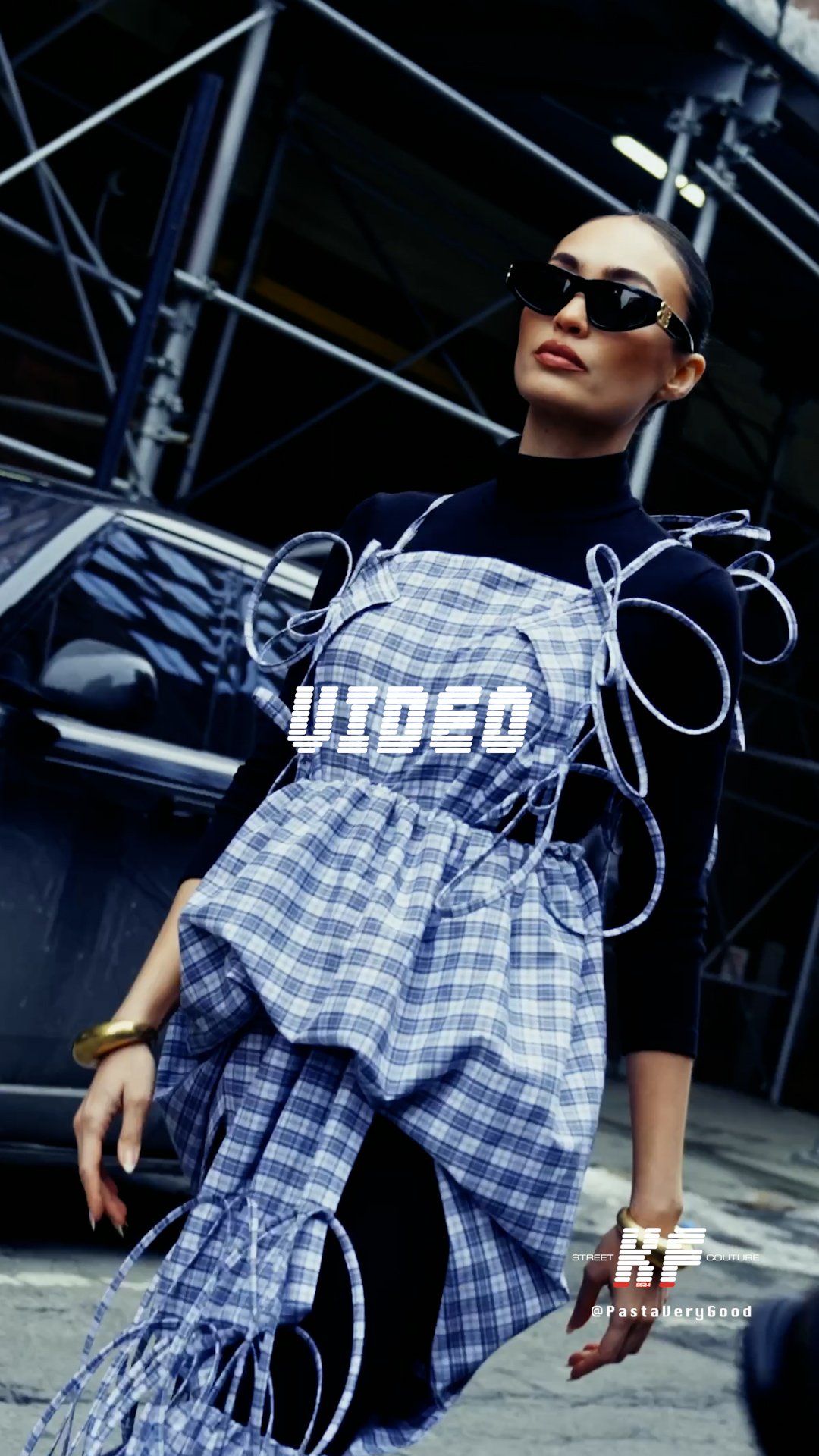 Street Style Video of R'Bonney Nola Gabriel at the Cucculelli Shaeen FW25 New York Fashion Week Fall Winter 2025