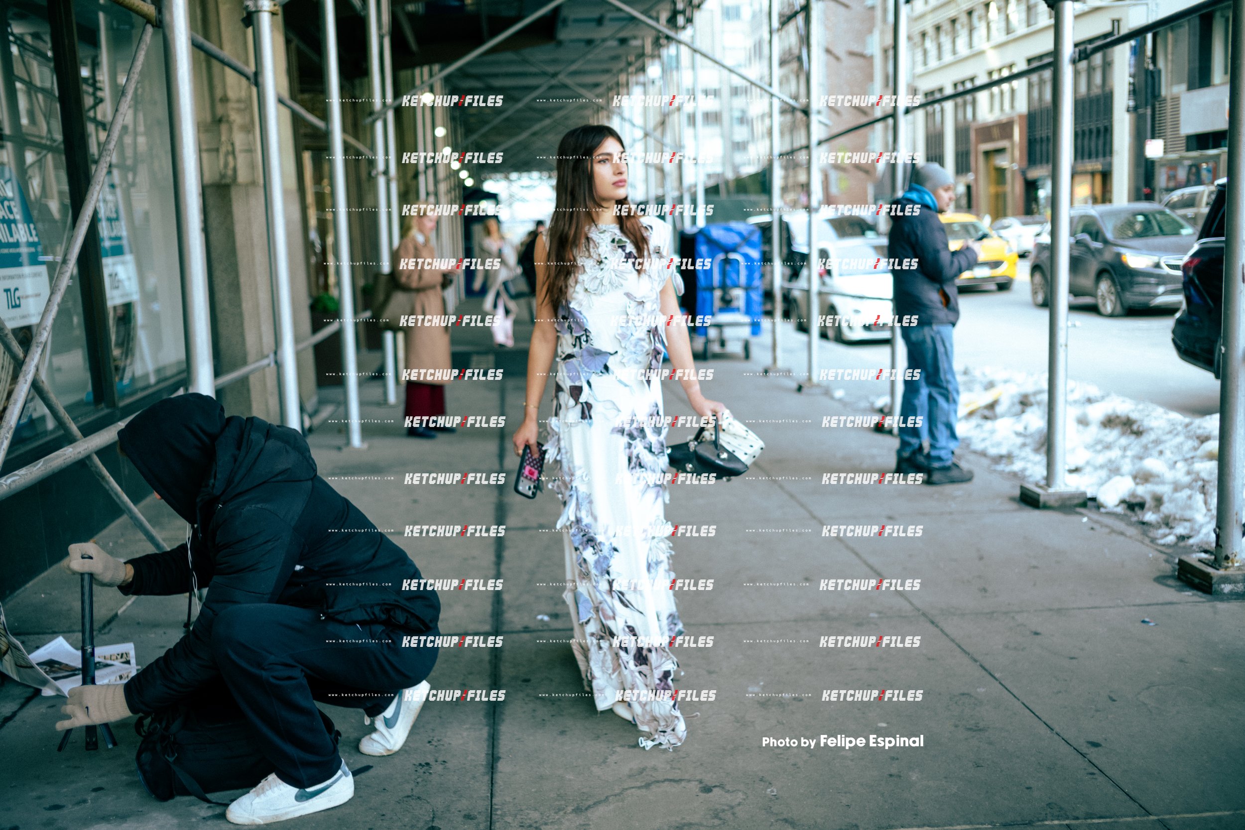 Street Style Photo of Francesca Keller at the Altuzarra FW26 New York Fashion Week Show