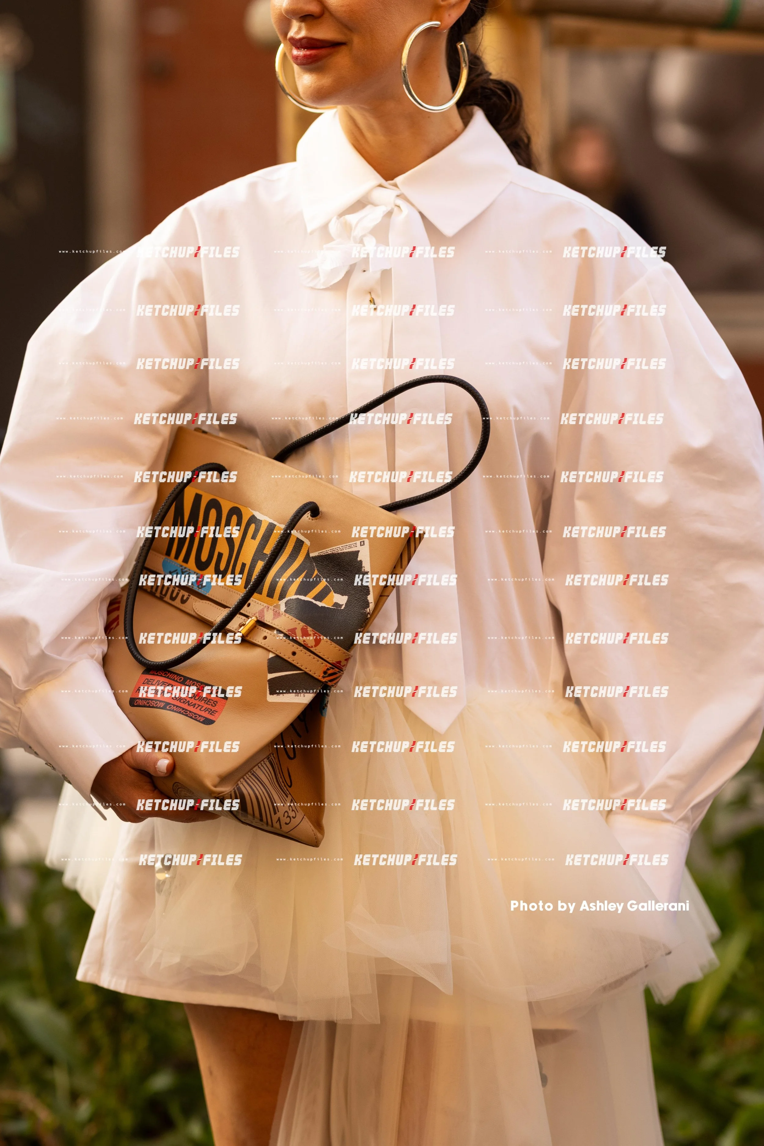 Street Style Photo of Guest at the FW26 Moschino Milan Fashion Week Show