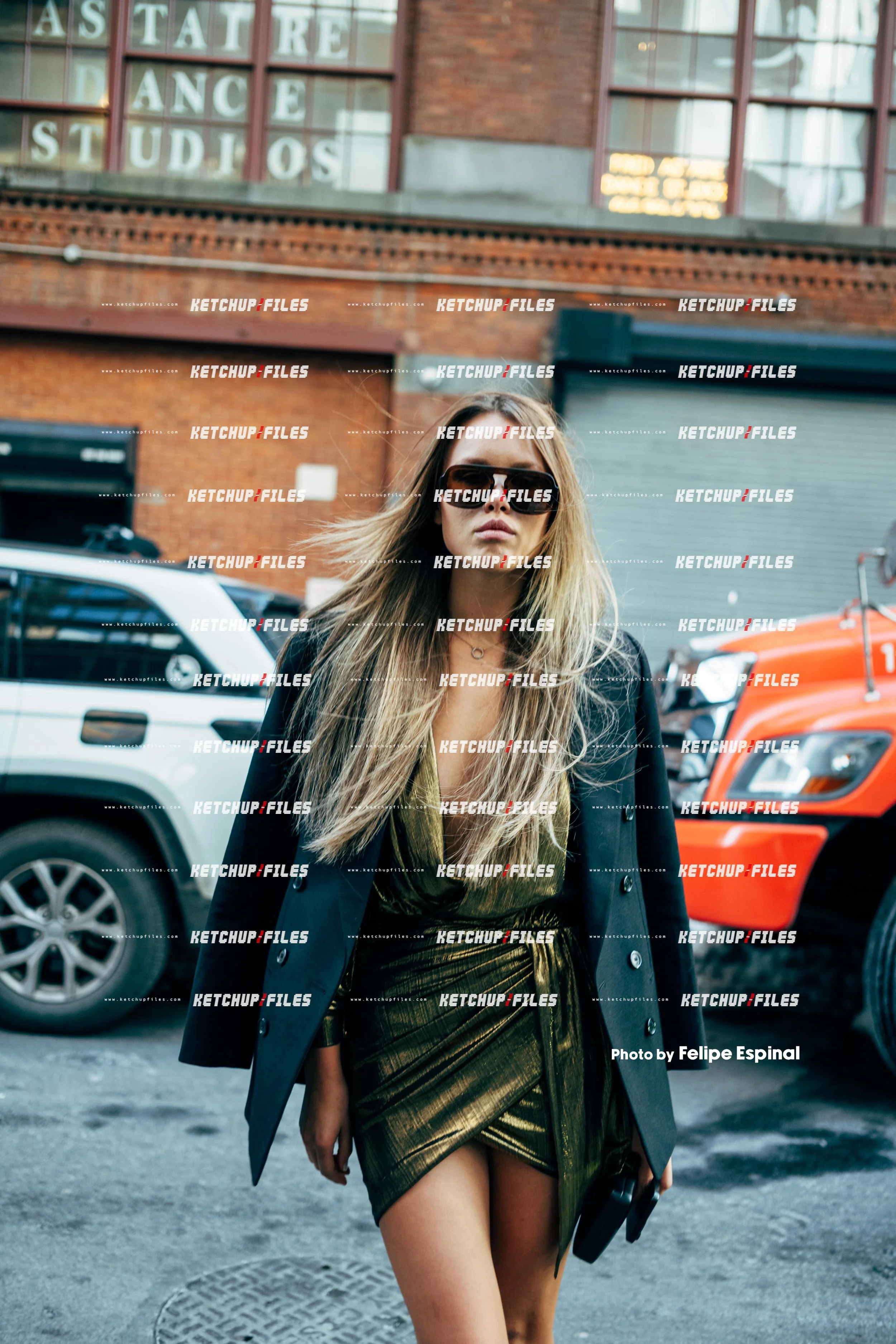 Street Style Photo of Georgina Burk at the Christian Siriano FW26 New York Fashion Week Show