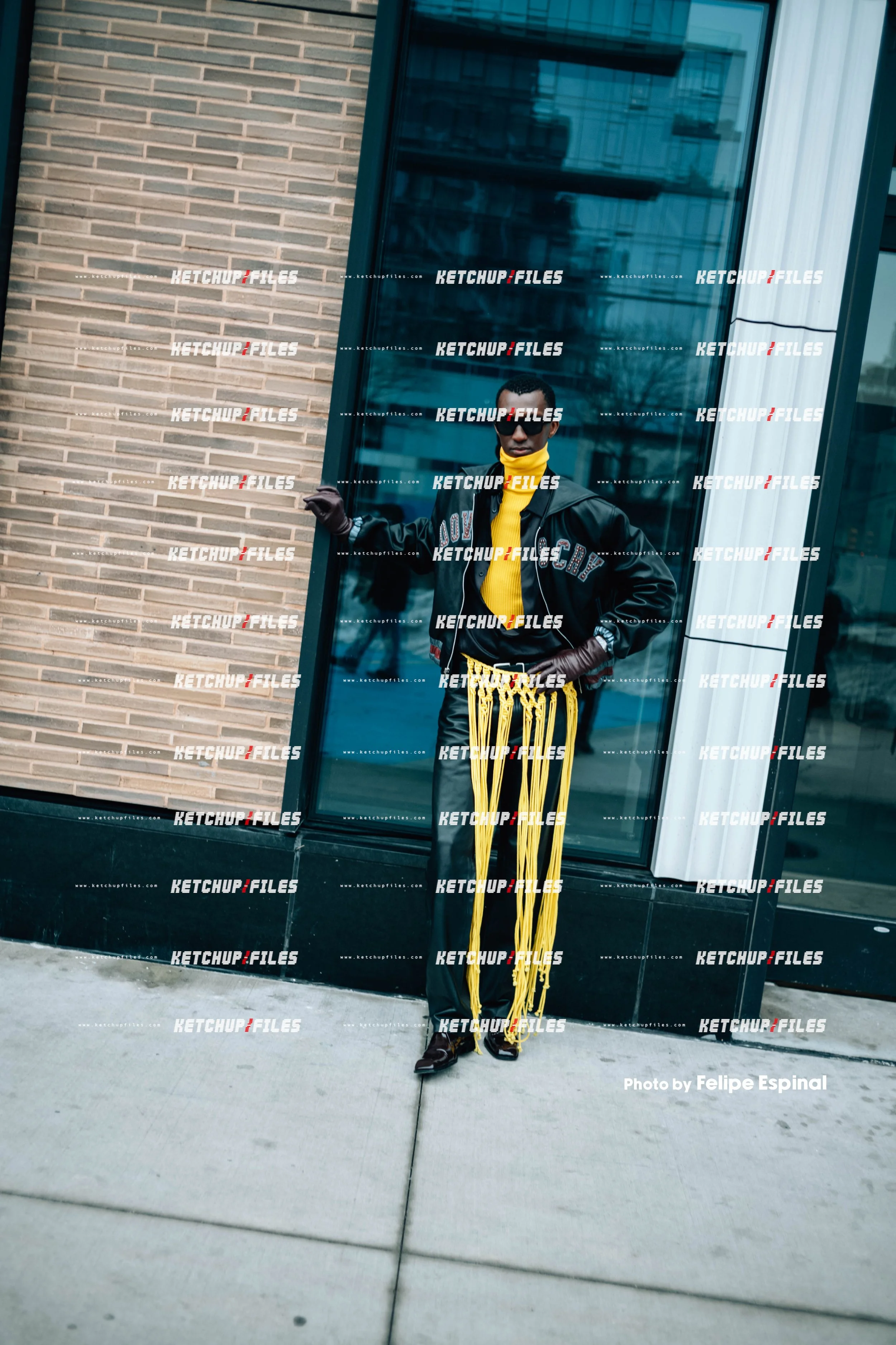 Street Style Photo of Alioune Badara Fall at the Proenza Schouler FW26 New York Fashion Week Show