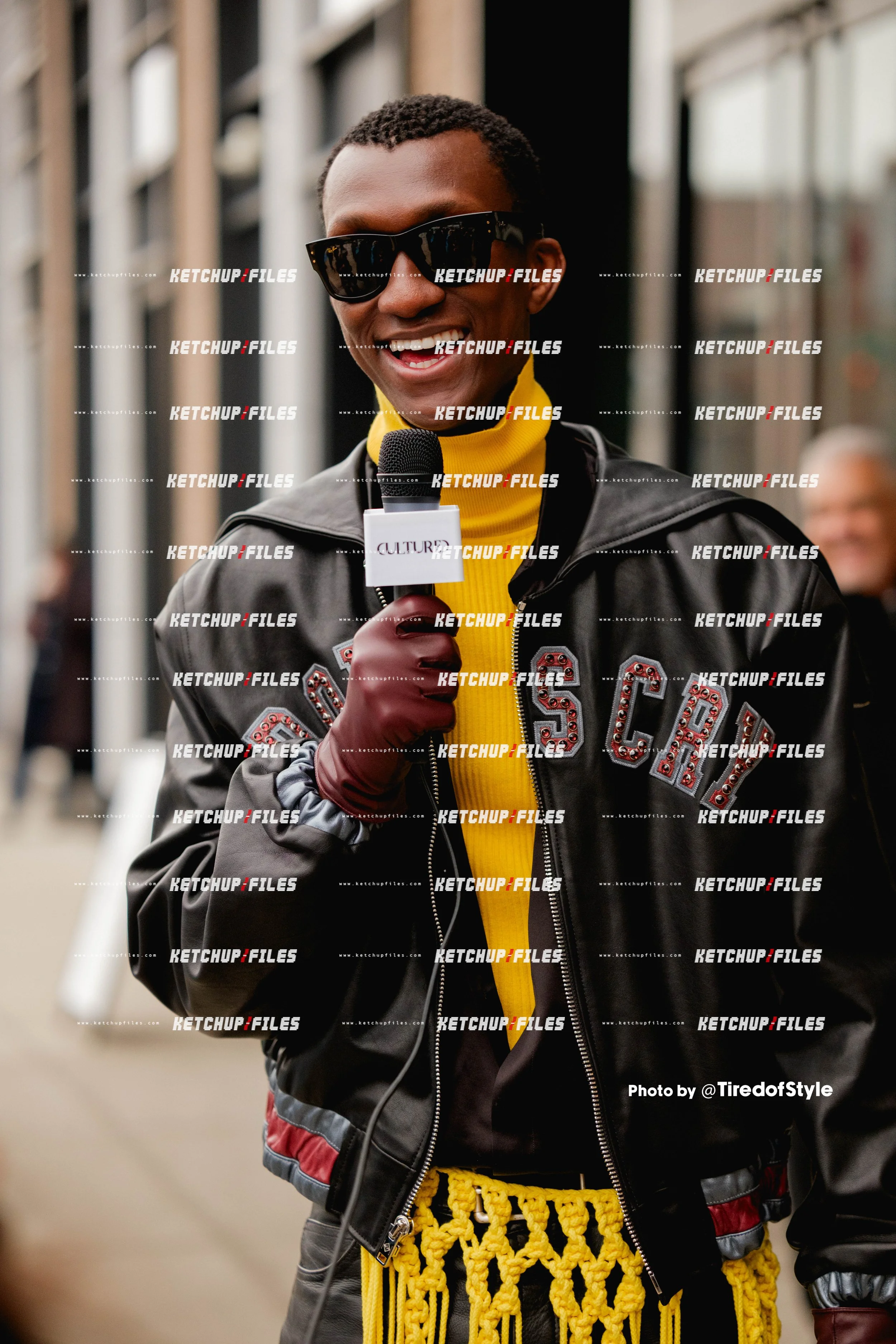 Street Style Photo of Allioune Badara Fall at the Proenza Schouler FW26 New York Fashion Week Show