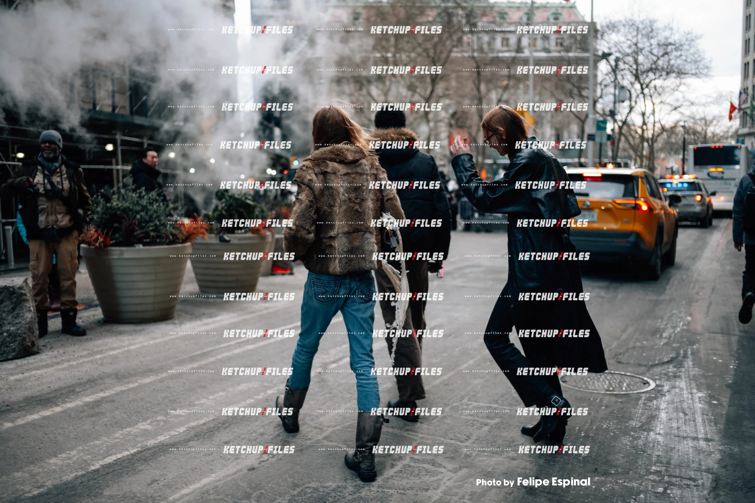 Street Style Photo of Guests at the Coach FW26 New York Fashion Week Show