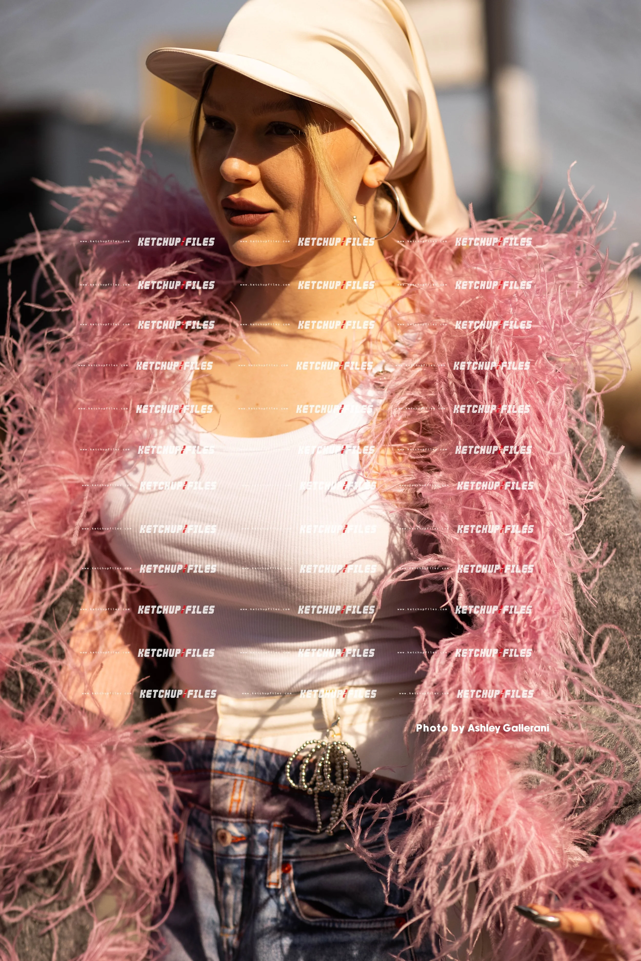 Street Style Photo of Kopylovska Iryna at the Prada FW26 Milan Fashion Week Show