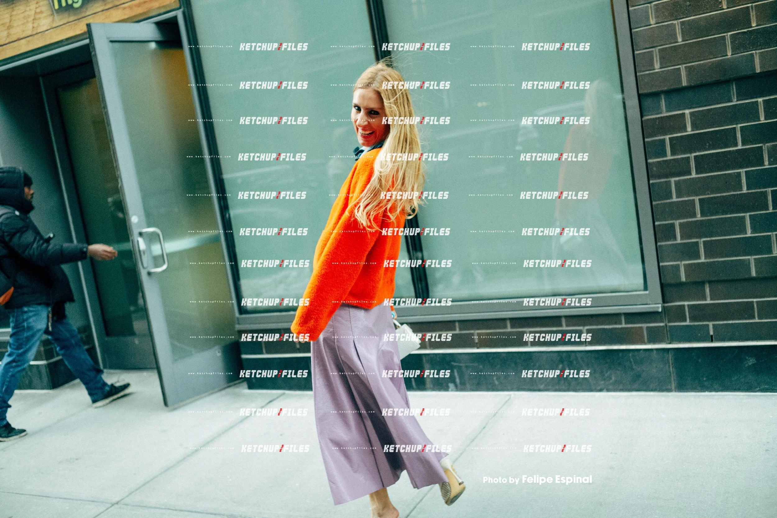 Street Style Photo of Eef Vicca at the Christian Siriano FW26 New York Fashion Week Show