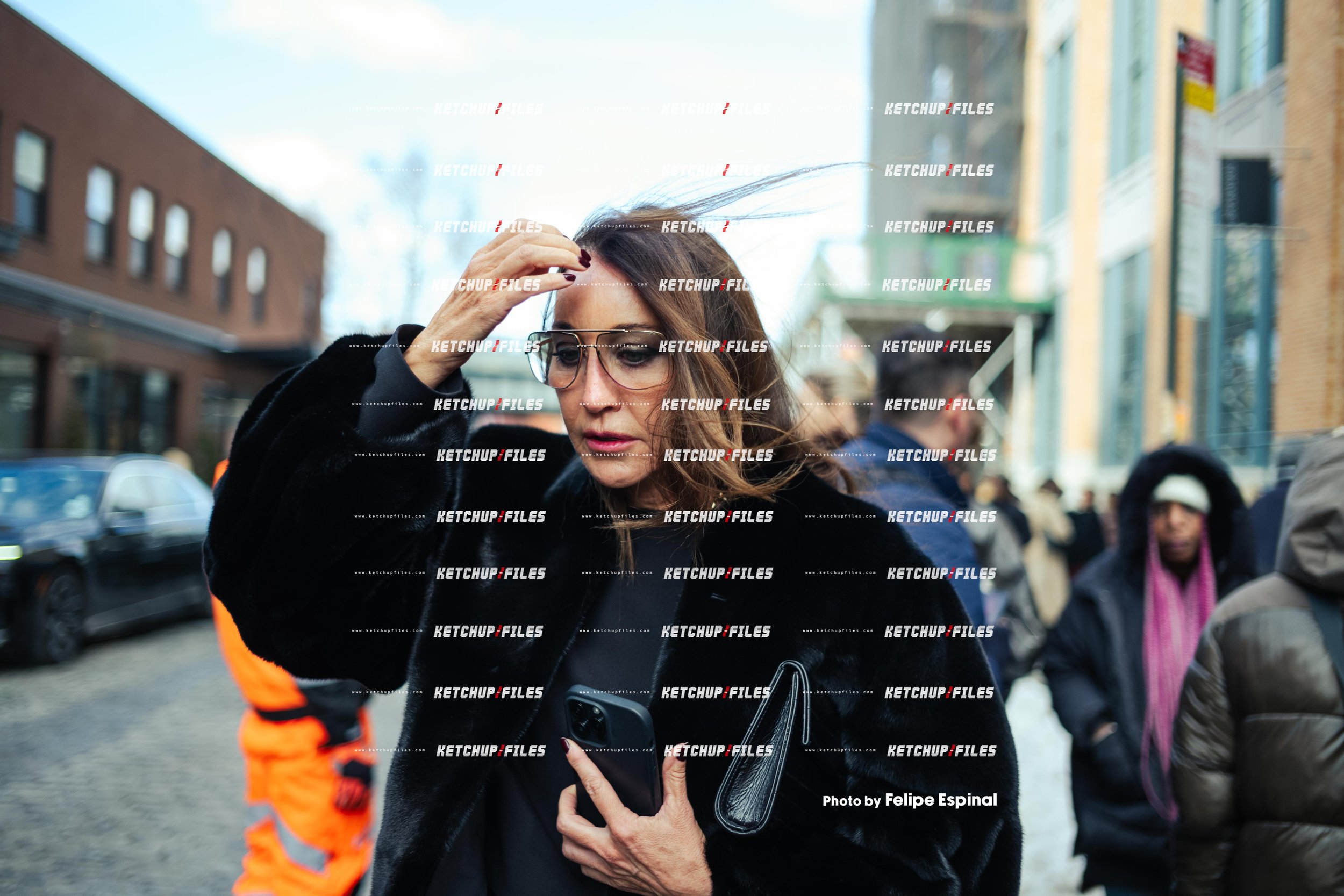 Street Style Photo of Guest at the Carolina Herrera  FW26 New York Fashion Week Show