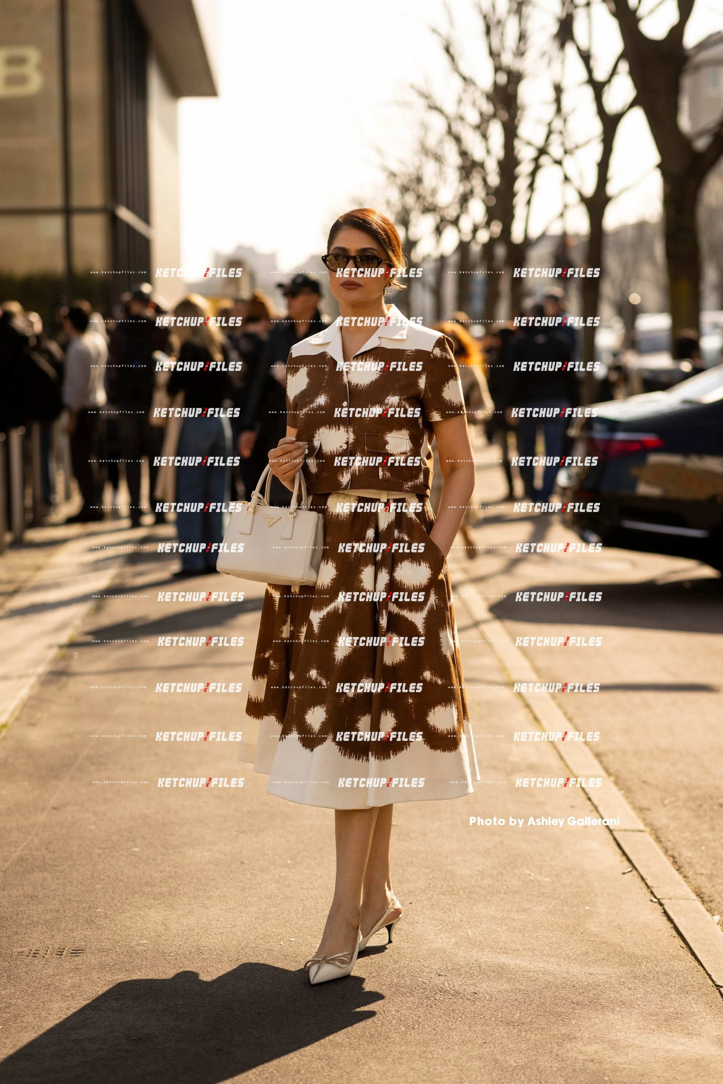 Street Style Photo of Zufi Alexander at the Prada FW26 Milan Fashion Week Show