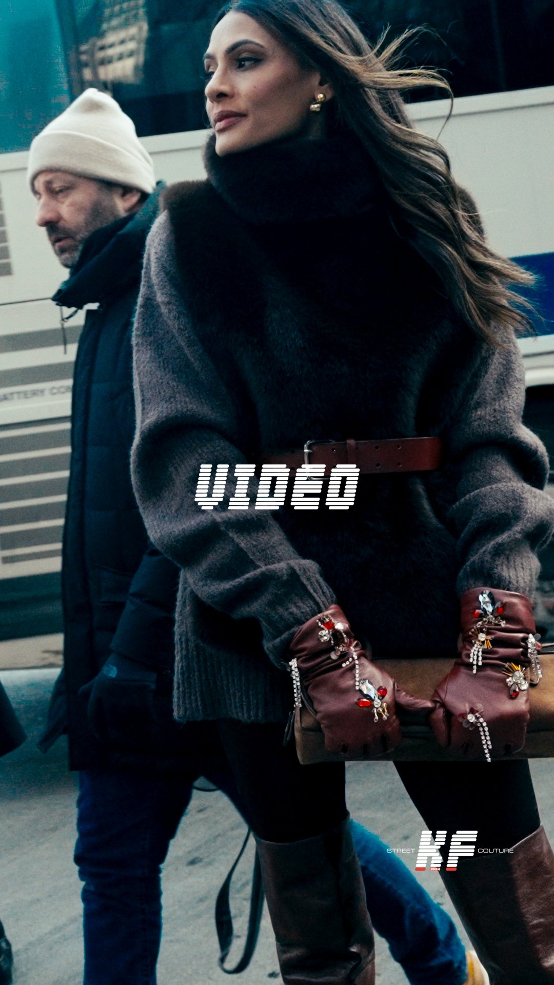 Street Style Video of Divya C. Mathur at the Altuzarra FW26 New York Fashion Week Show