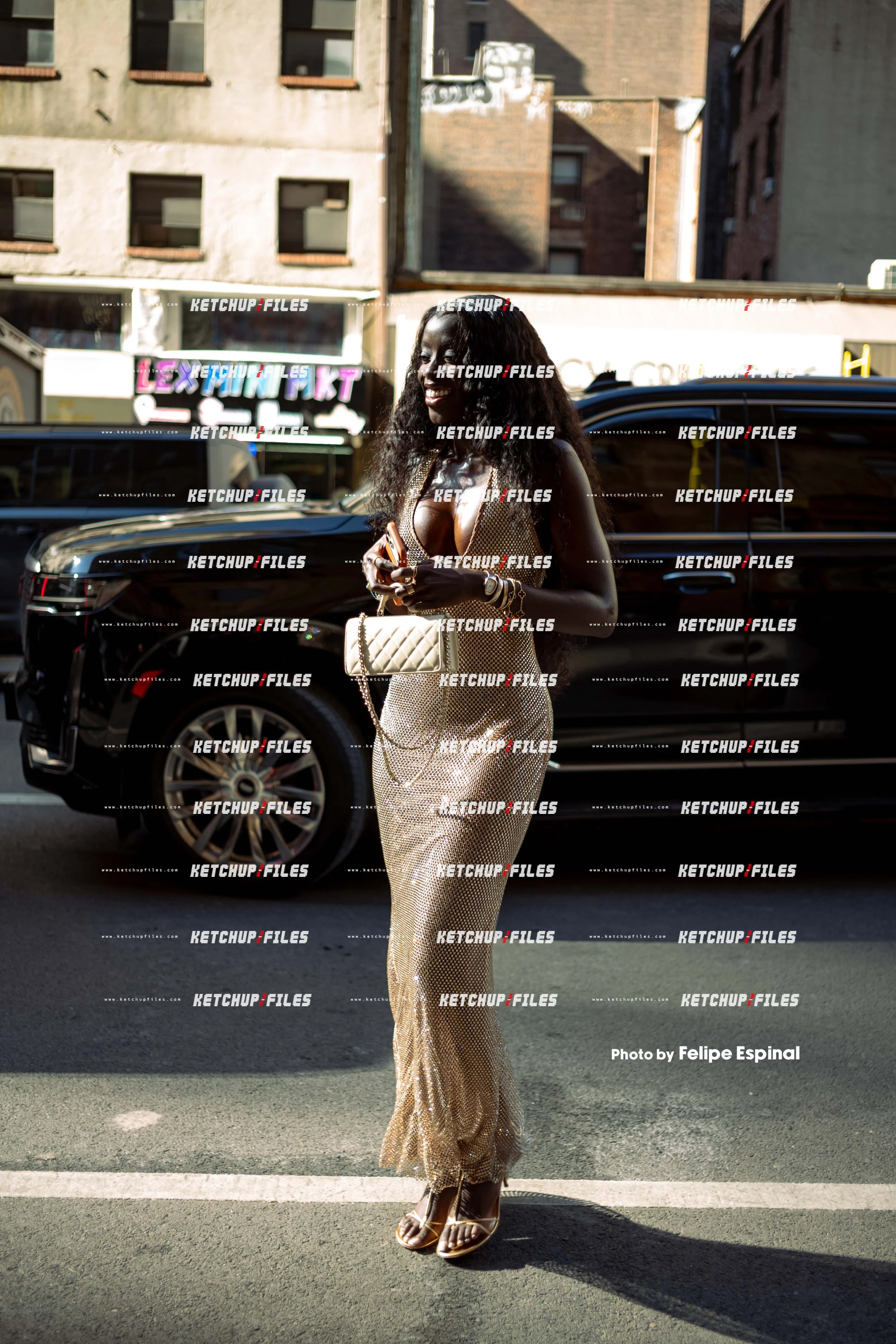 Street Style Photo of Golloria at the PatBo FW26 New York Fashion Week Show