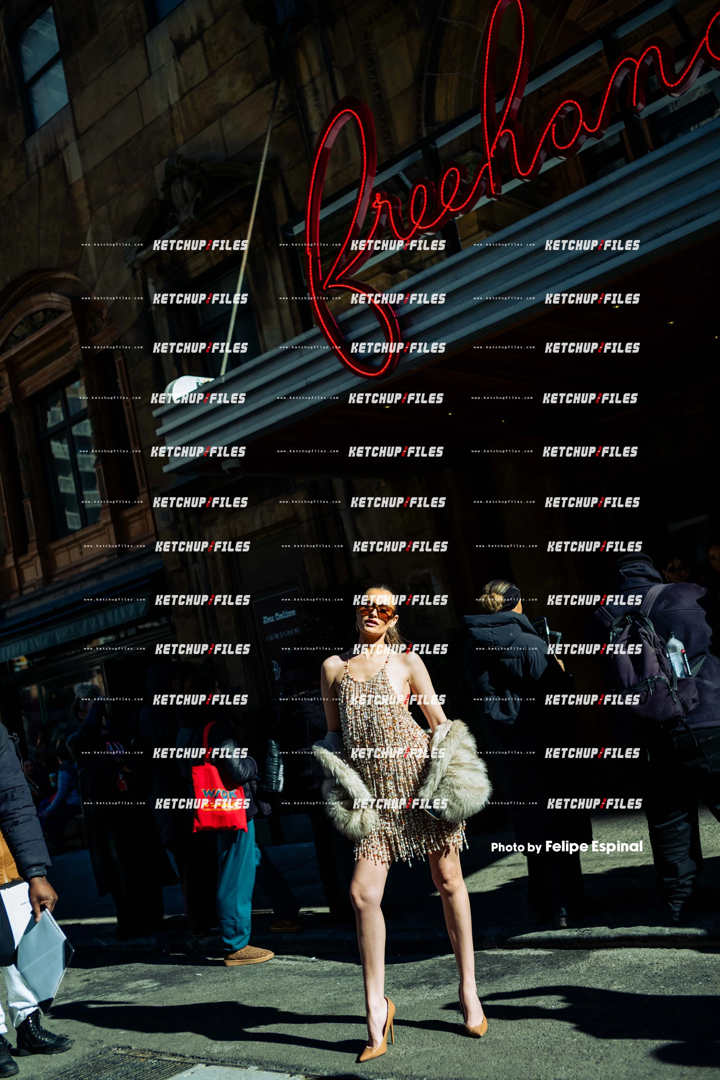 Street Style Photo of Lexi Wood at the PatBo FW26 New York Fashion Week Show