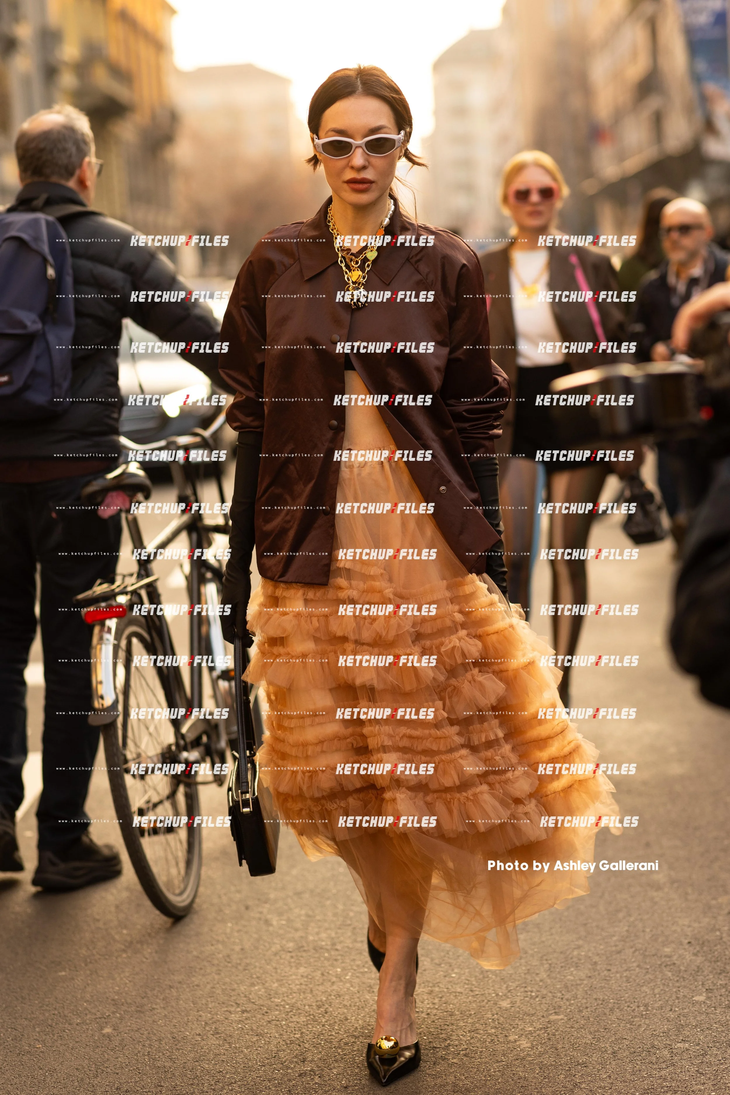 Street Style Photo of Guest at the FW26 Moschino Milan Fashion Week Show