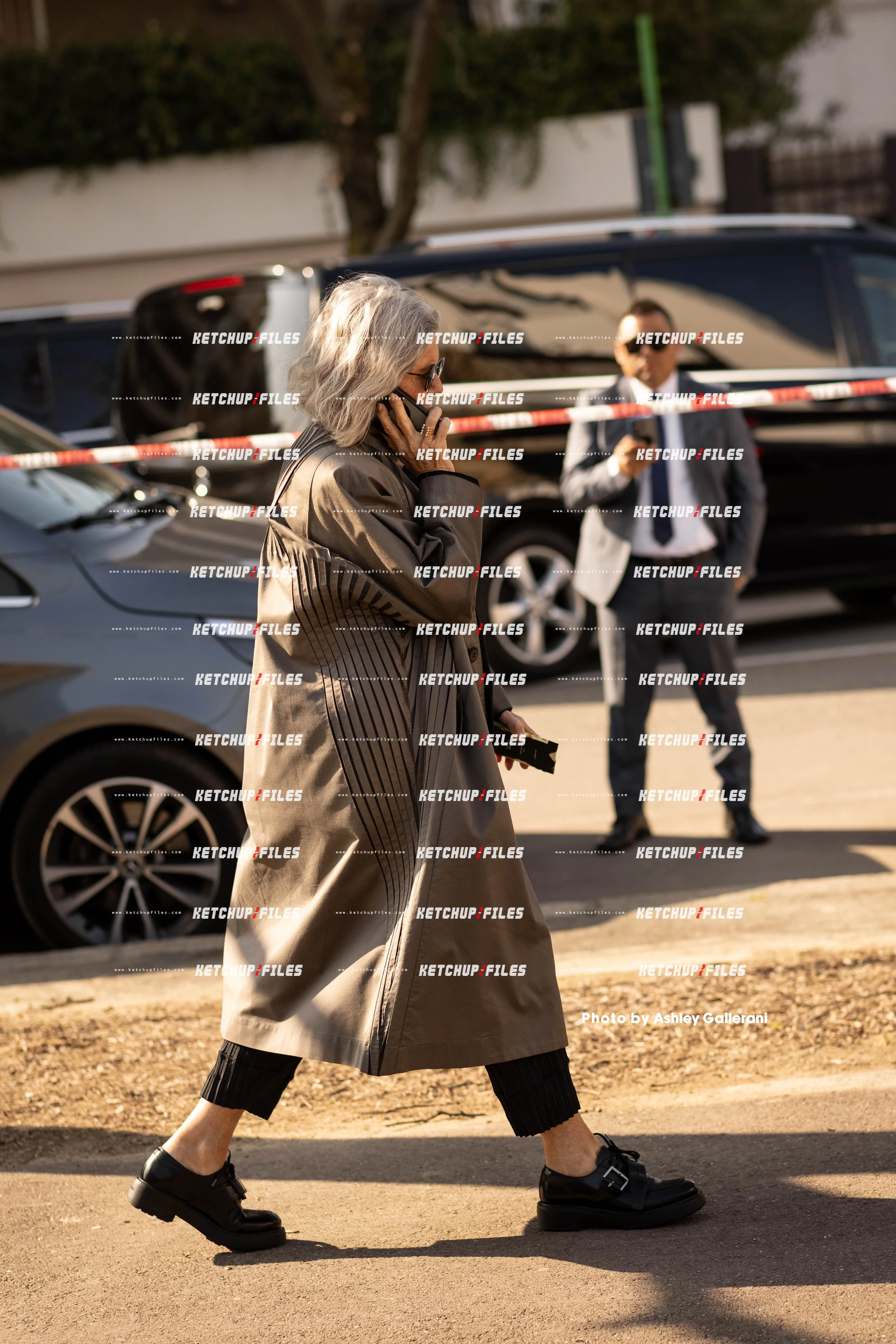 Street Style Photo of Guest at the Prada FW26 Milan Fashion Week Show