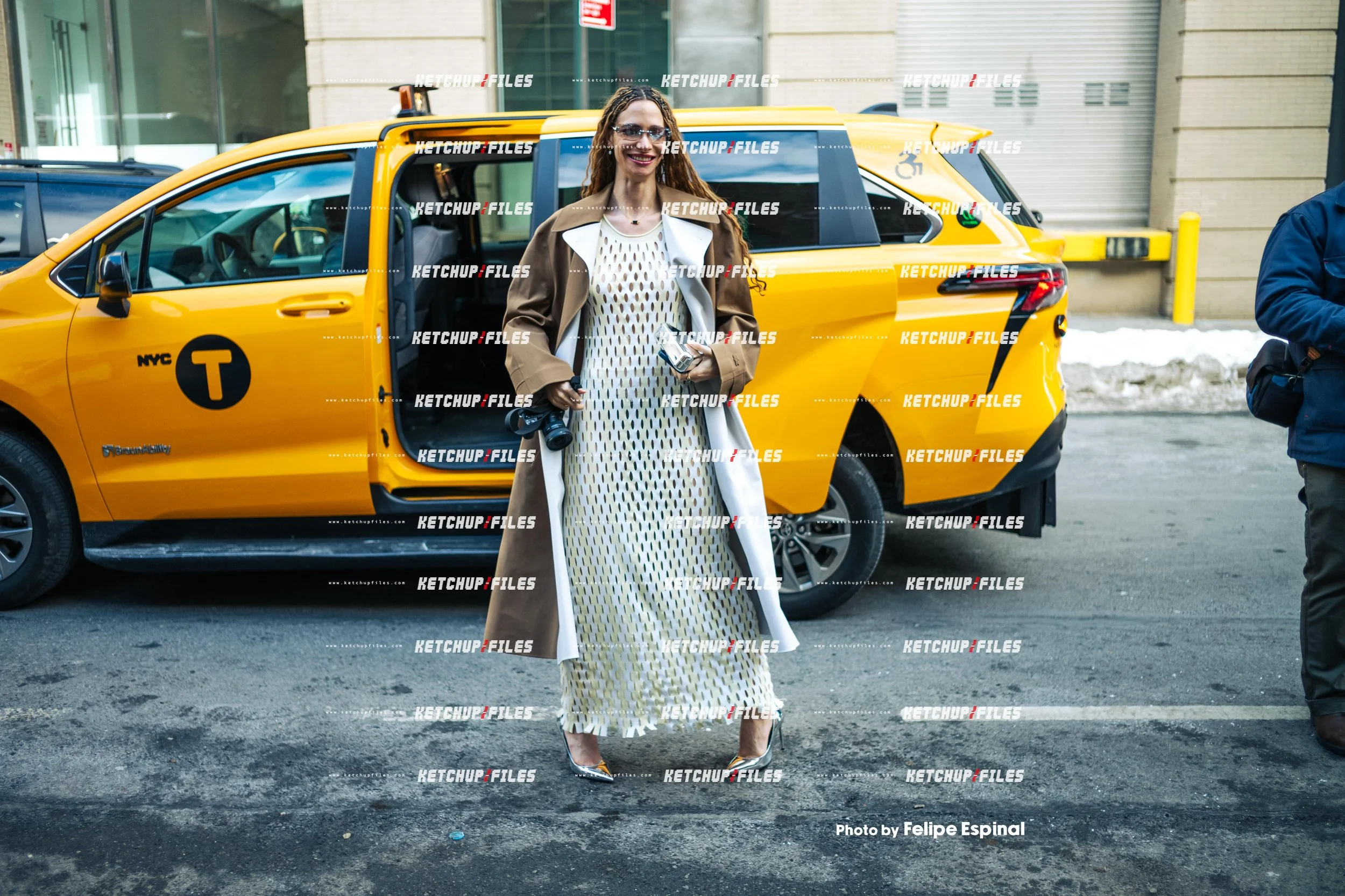 Street Style Photo of Jordan Rand at the Zankov FW26 New York Fashion Week Show