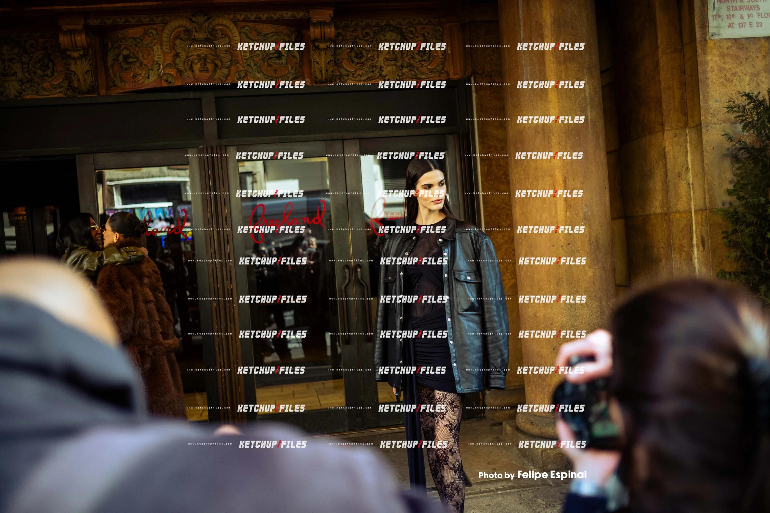 Street Style Photo of Carol Mendes at the PatBo FW26 New York Fashion Week Show