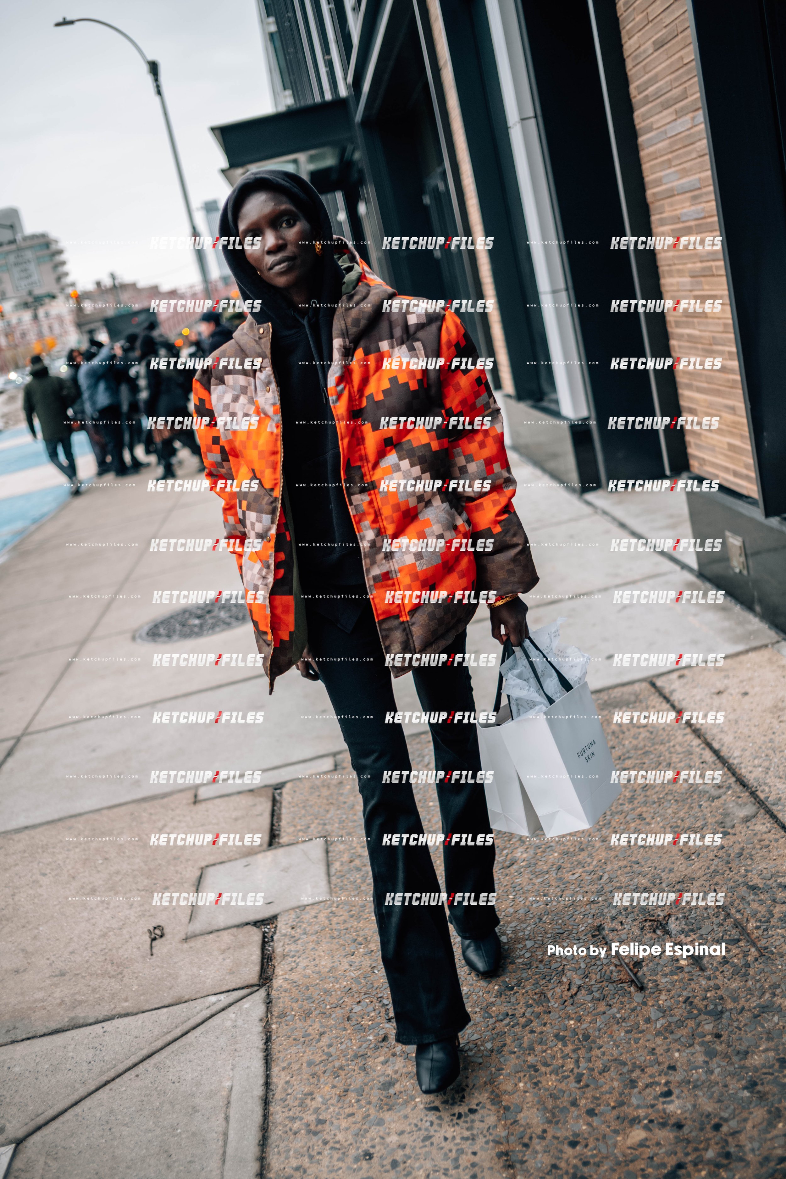 Street Style Photo of Achok at the Proenza Schouler FW26 New York Fashion Week Show