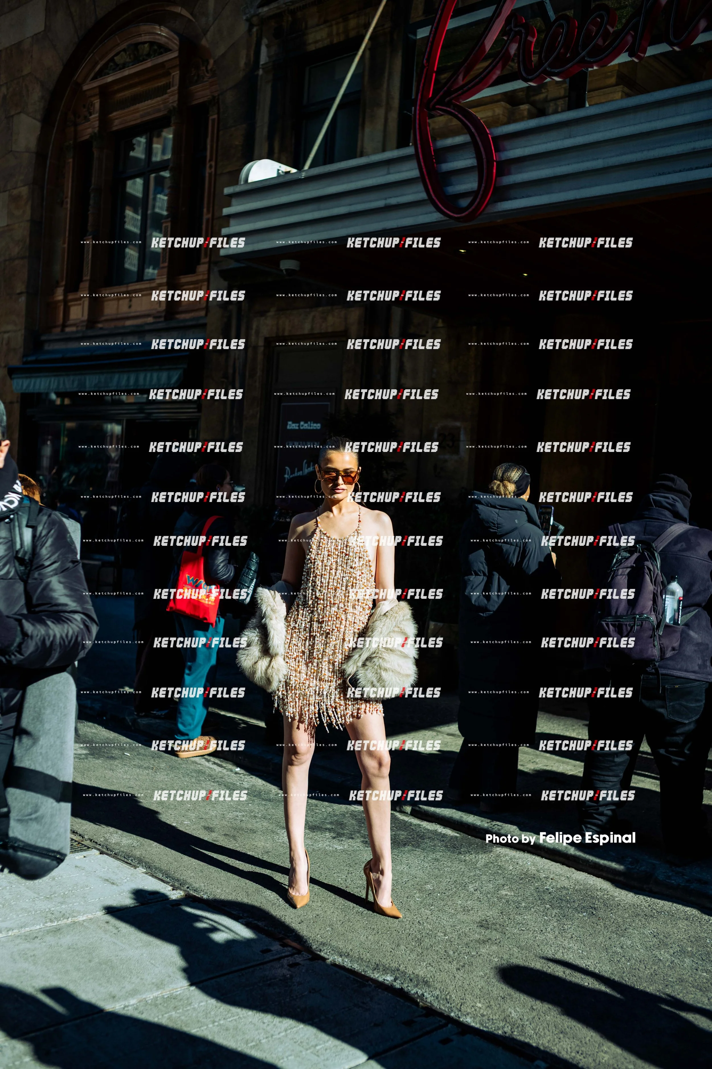 Street Style Photo of Lexi Wood at the PatBo FW26 New York Fashion Week Show