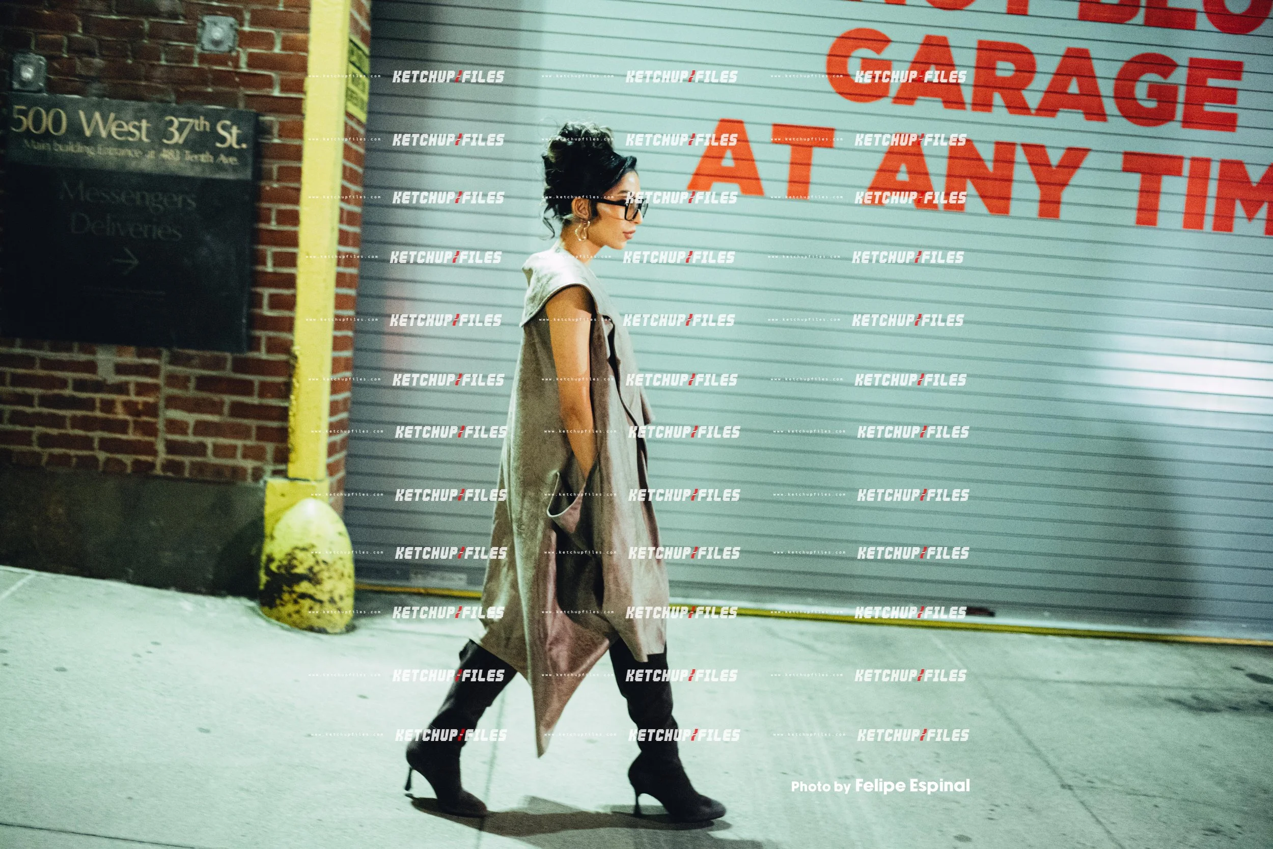 Street Style Photo of Guest at the Area FW26 New York Fashion Week Show