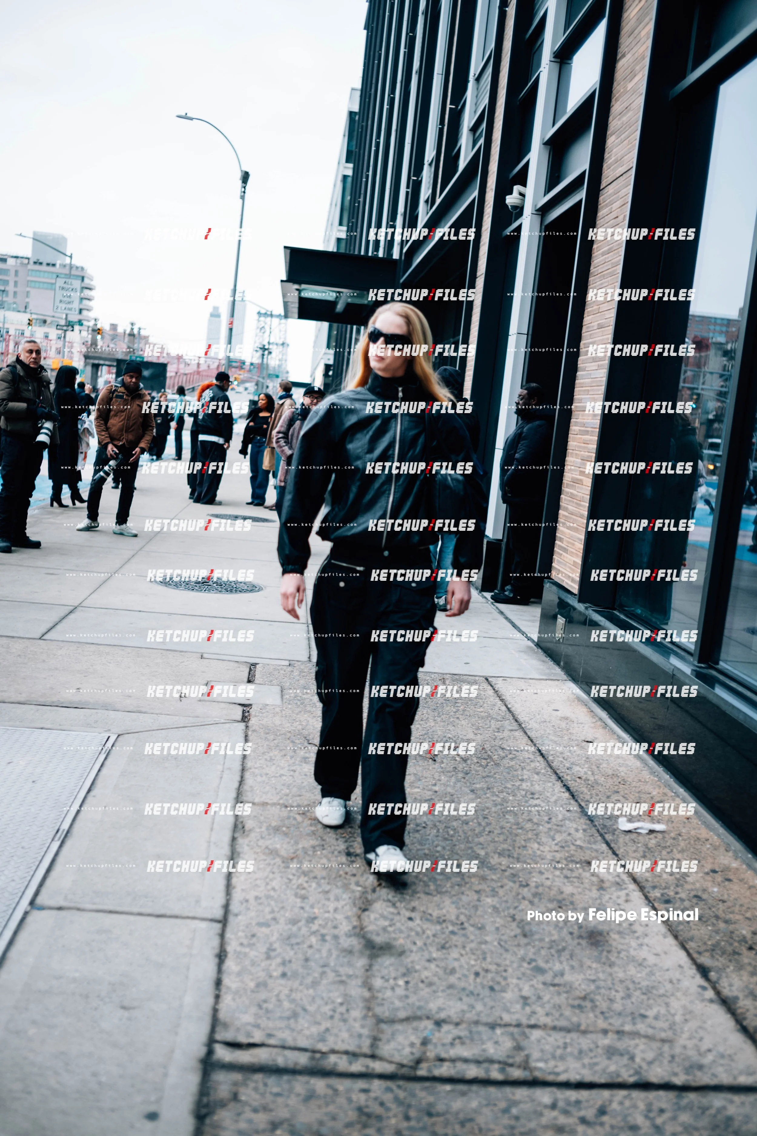 Street Style Photo of Abby Champion at the Proenza Schouler FW26 New York Fashion Week Show