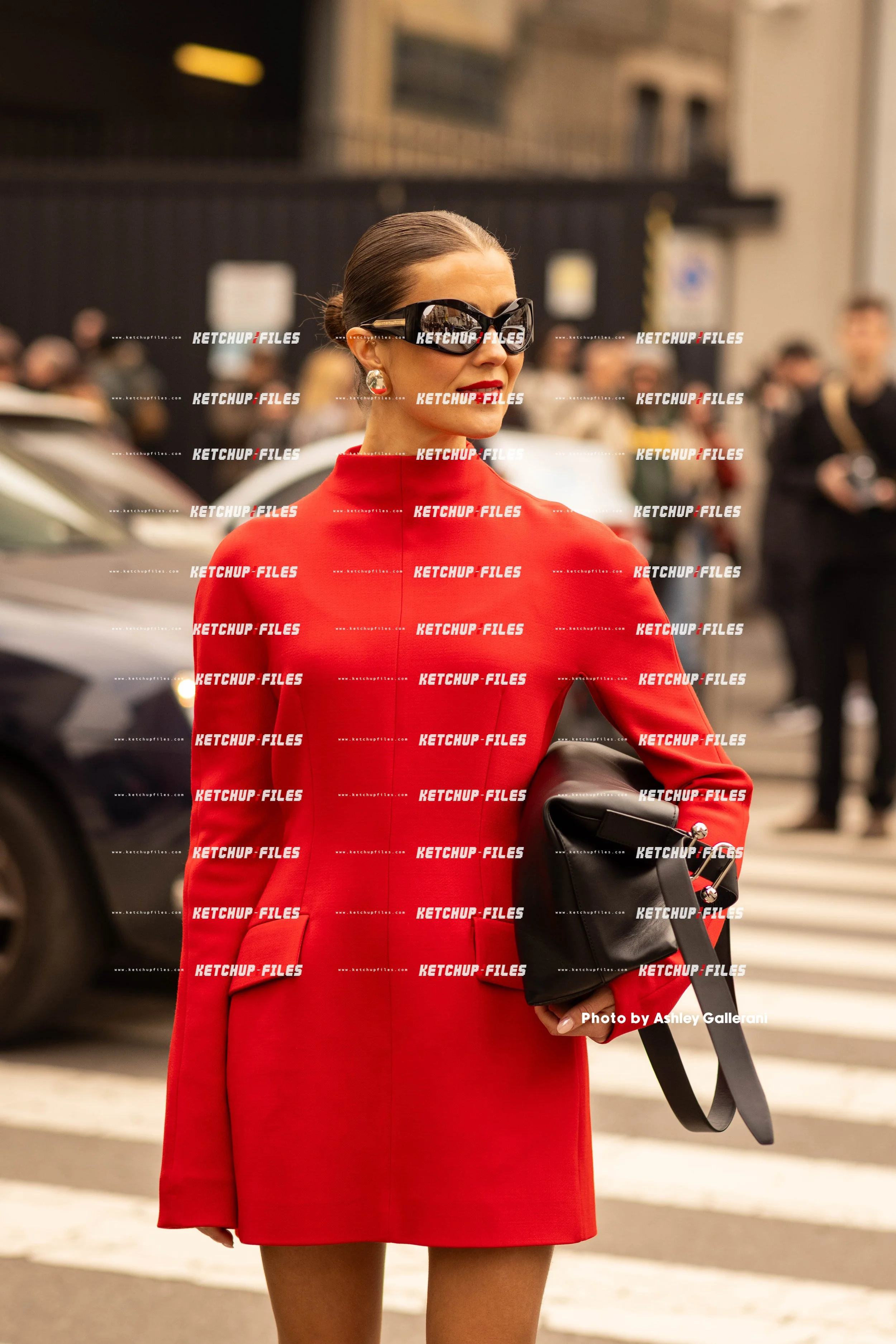 Street Style Photo of Guest at the Sportmax FW26 Milan Fashion Week Show