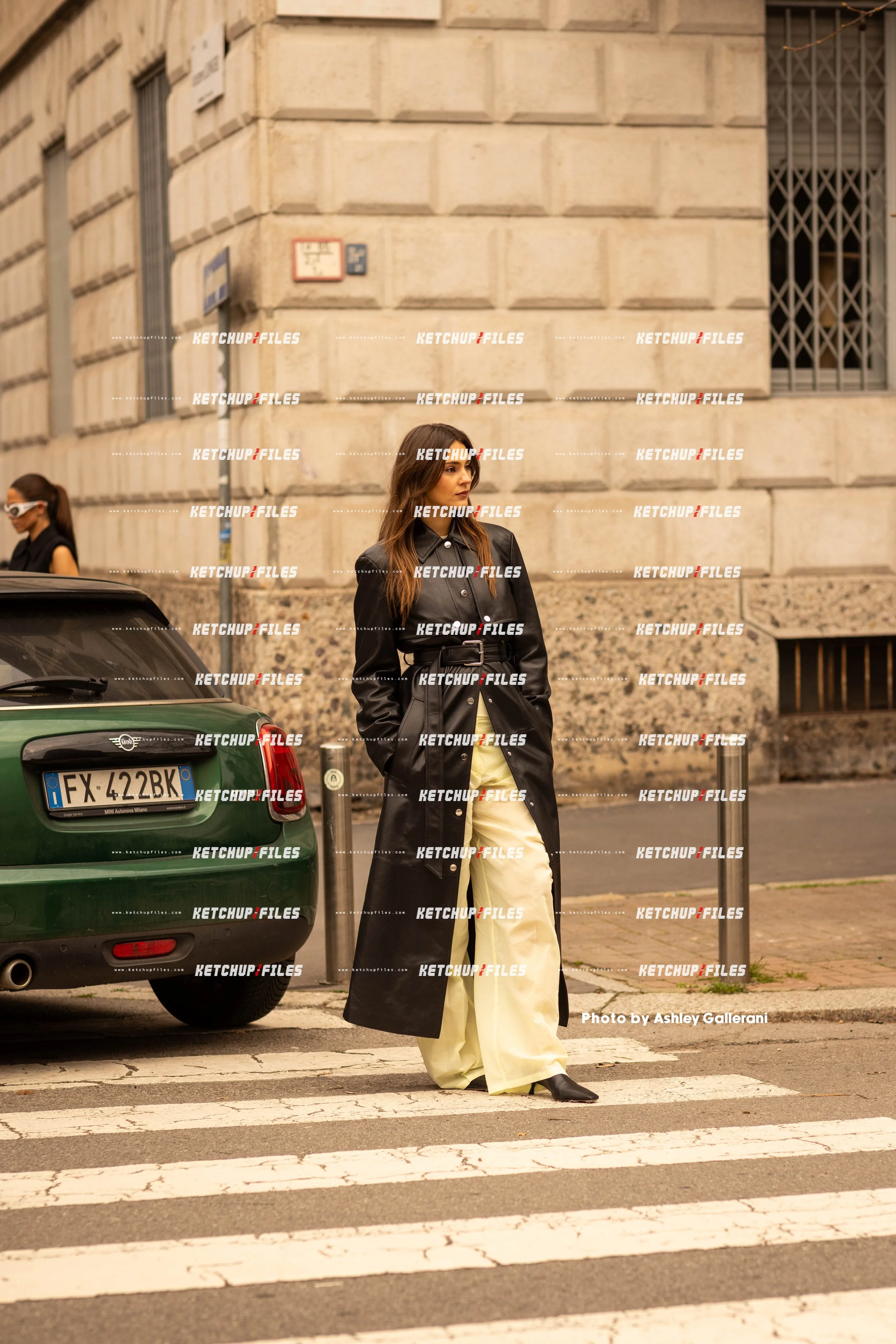 Street Style Photo of Guest at the Sportmax FW26 Milan Fashion Week Show