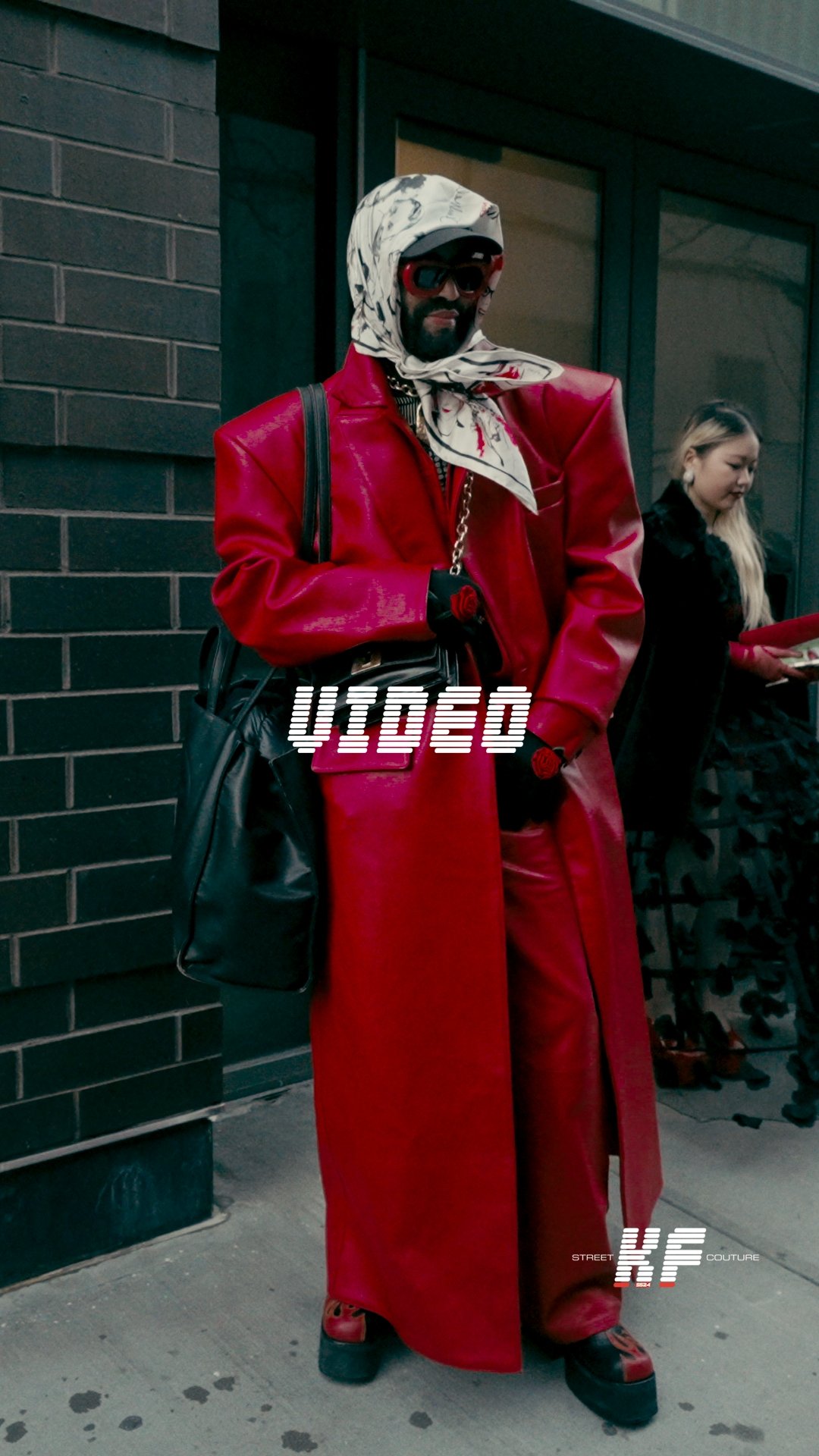 Street Style Video of Guest at the Christian Siriano FW26 New York Fashion Week Show