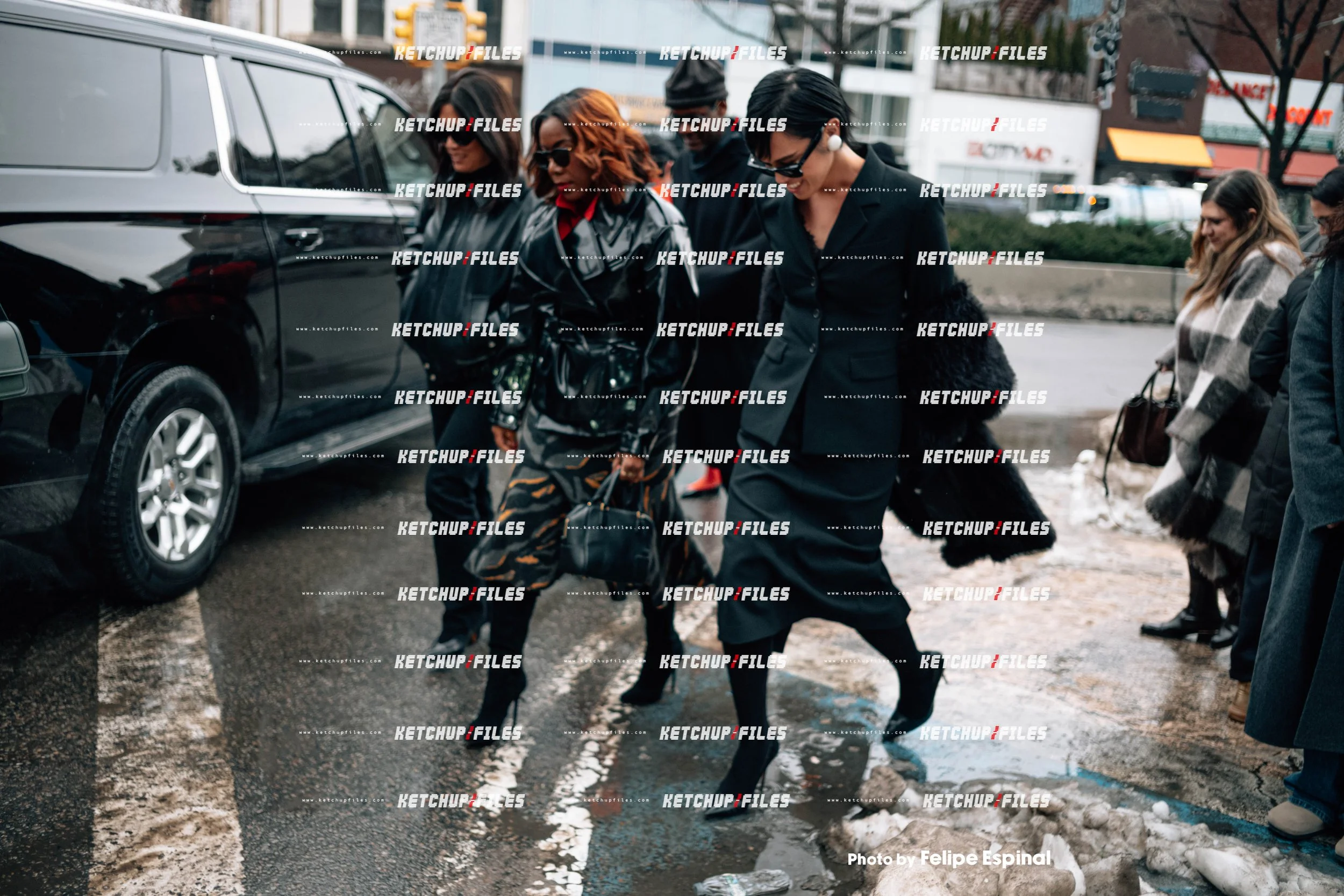 Street Style Photo of Tiffany Reid and DARA at the Proenza Schouler FW26 New York Fashion Week Show