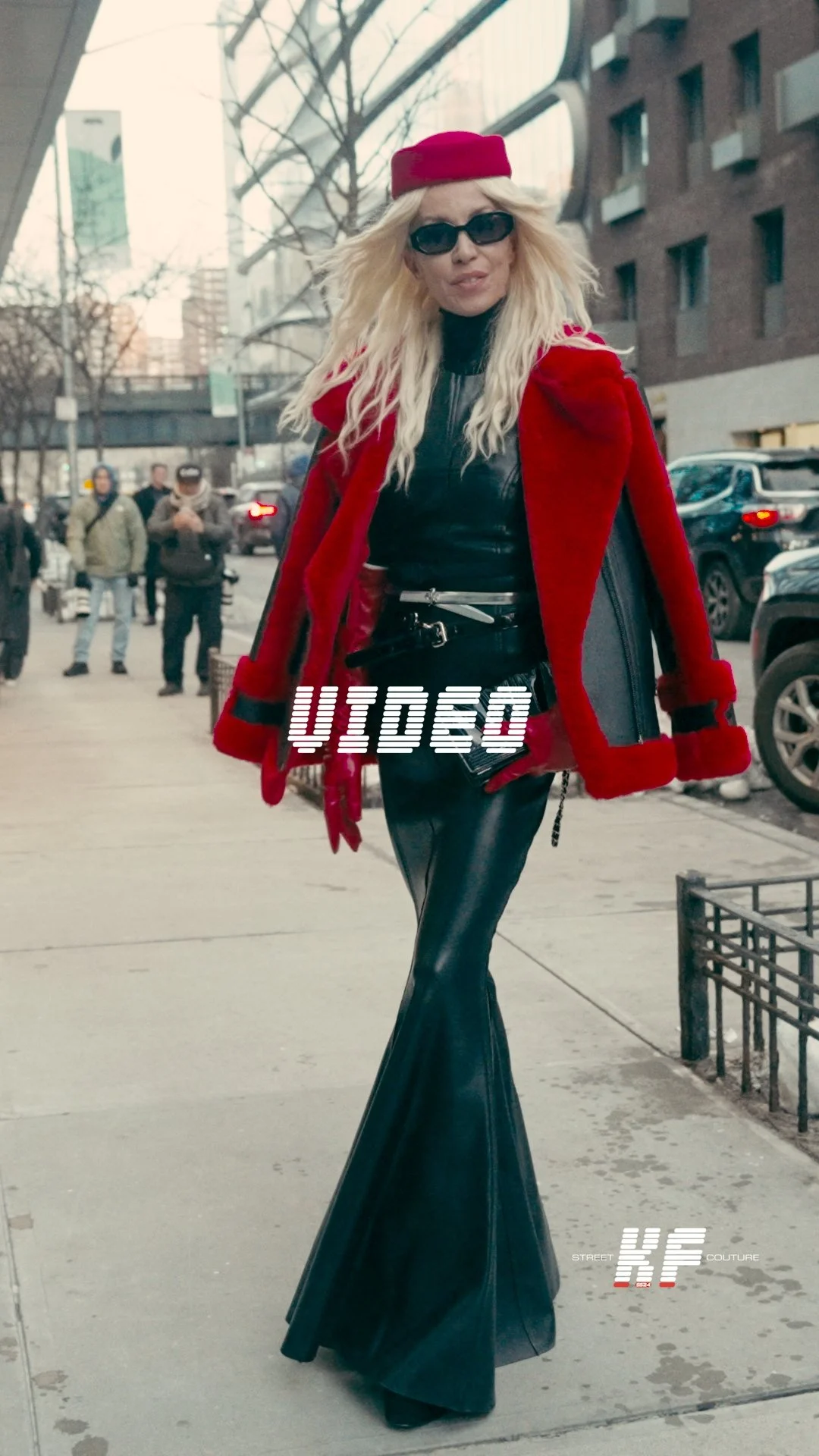 Street Style Video of Denisa Palsha at the Christian Siriano FW26 New York Fashion Week Show