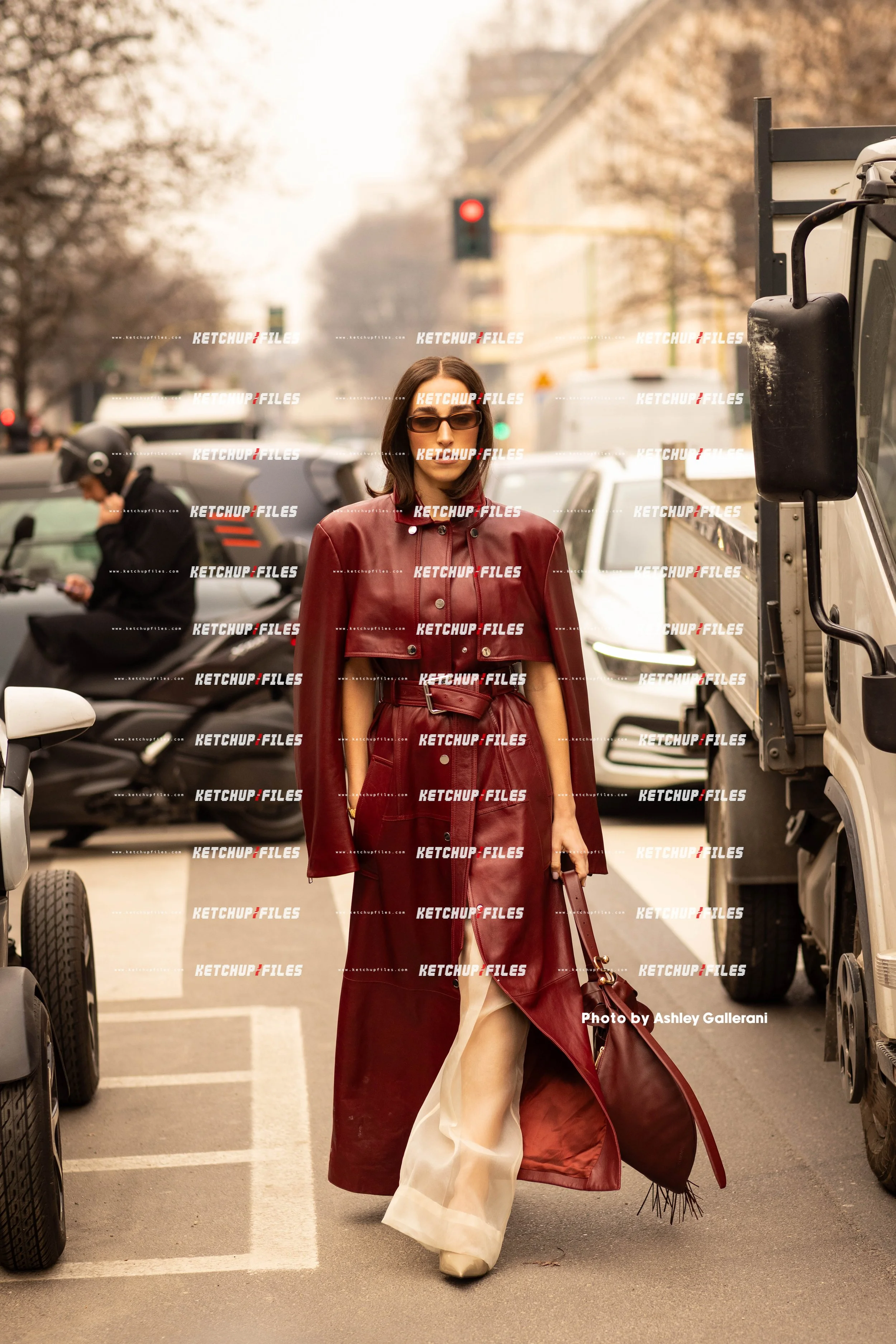 Street Style Photo of Guest at the Sportmax FW26 Milan Fashion Week Show