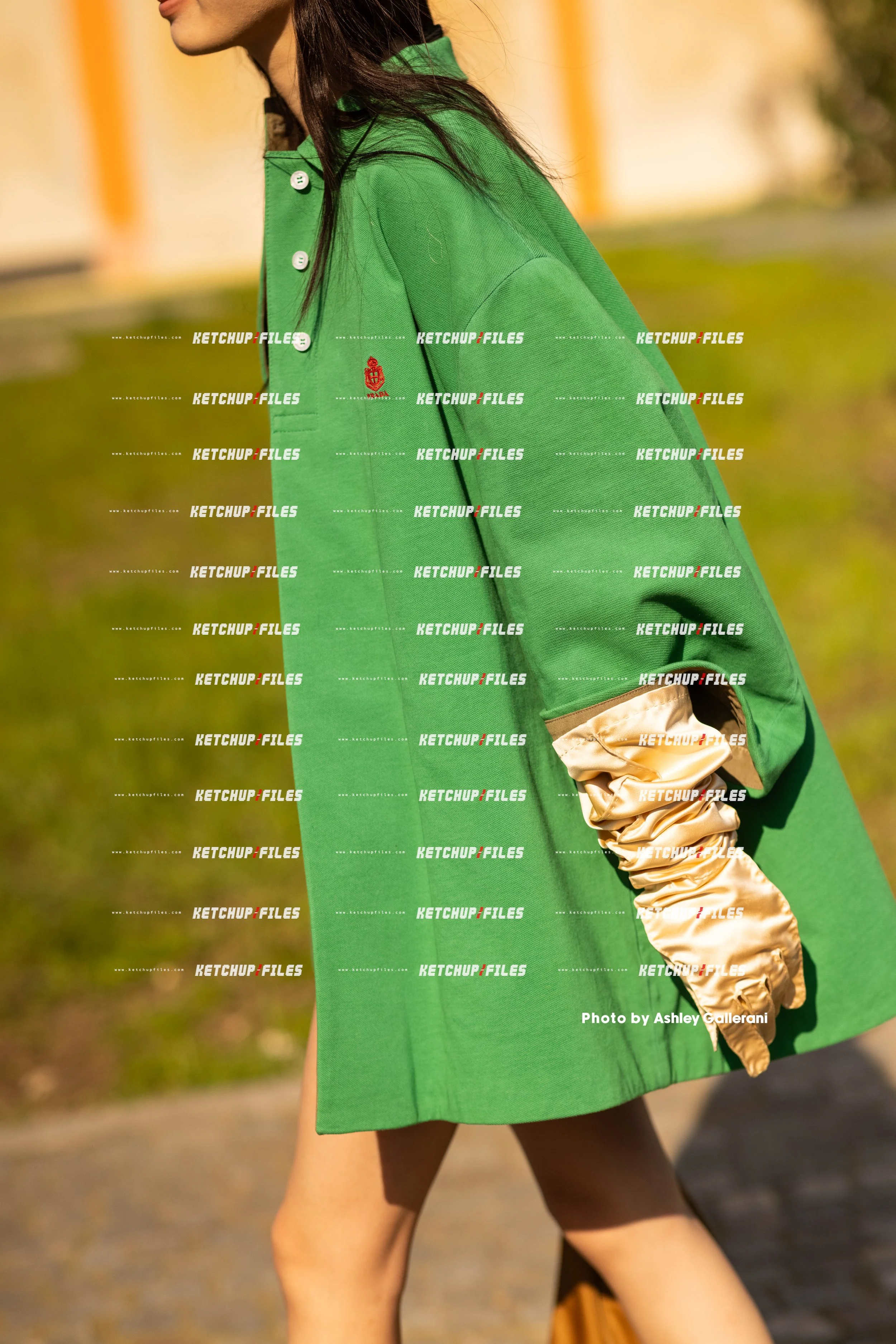 Street Style Photo of Guest at the Prada FW26 Milan Fashion Week Show