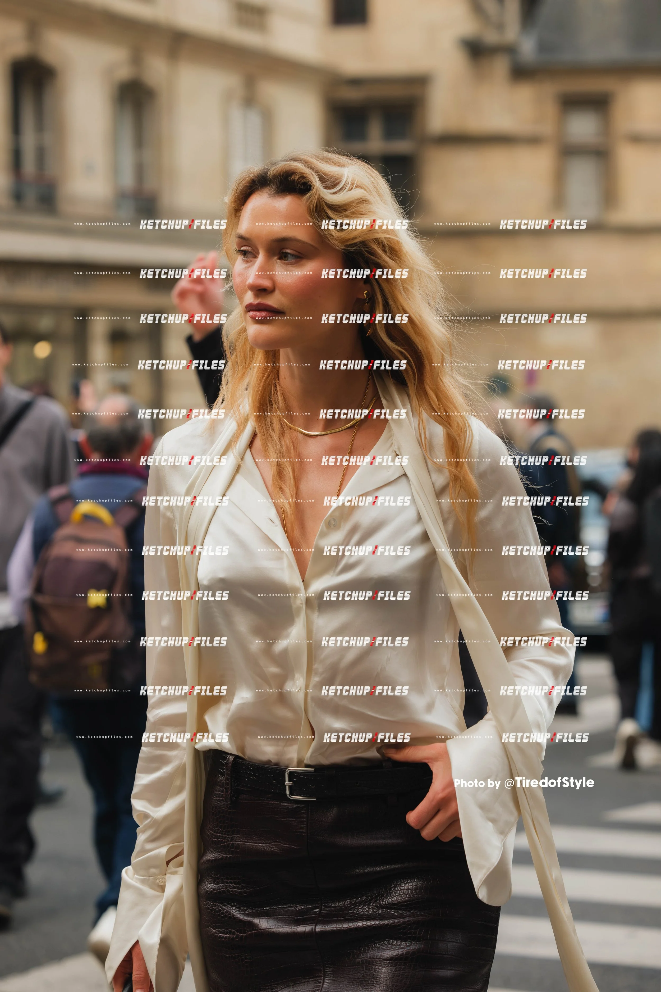 Street Style Editorial photo from Nina Ricci AW26 at Paris Fashion Week 2026