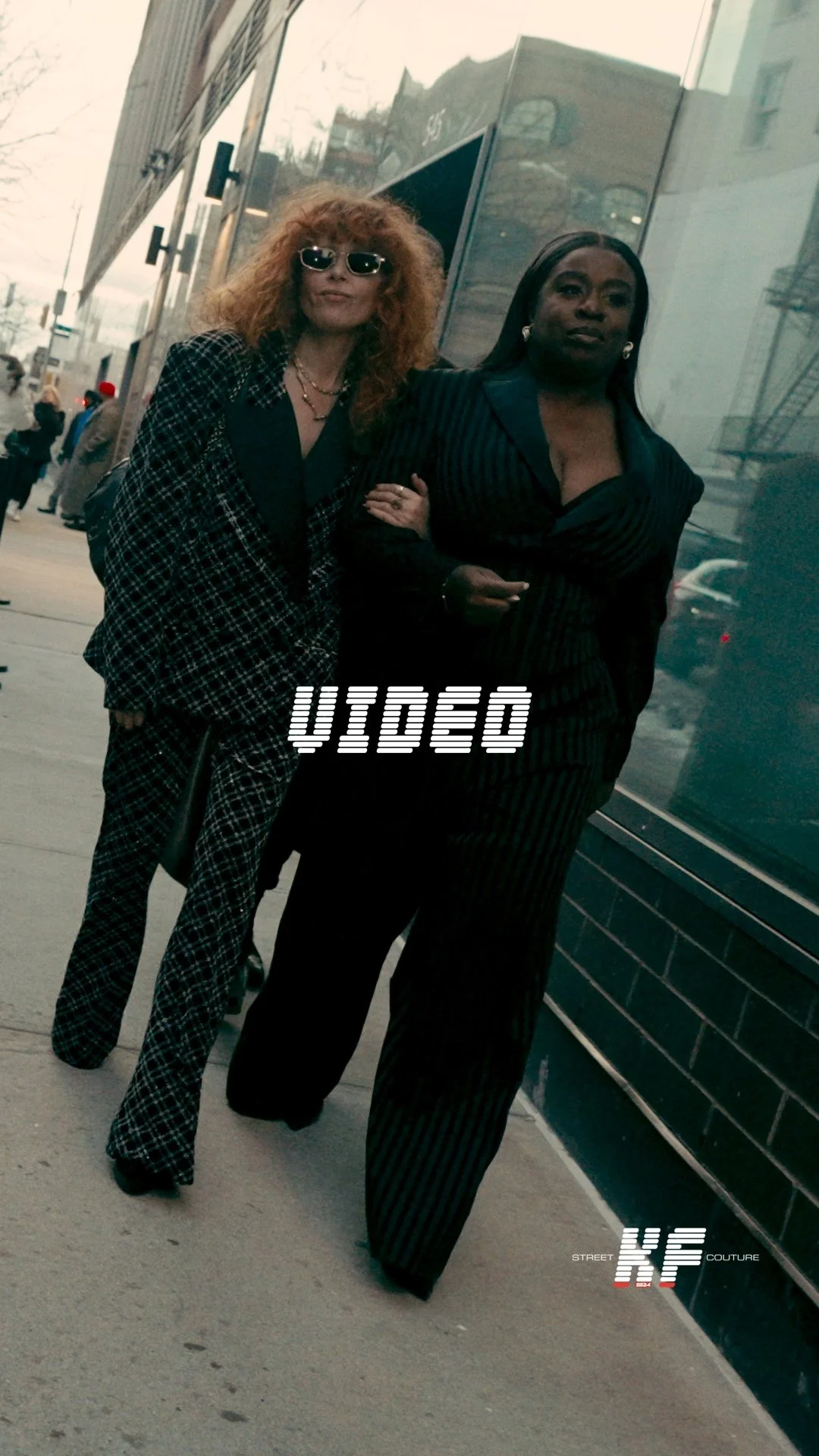Street Style Video of Natasha Lyonne and Uzo Aduba at the Christian Siriano FW26 New York Fashion Week Show