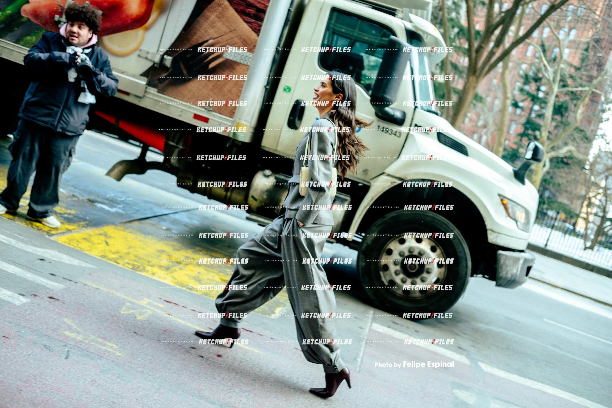 Street Style Photo of Sara Sampaio at the Altuzarra FW26 New York Fashion Week Show