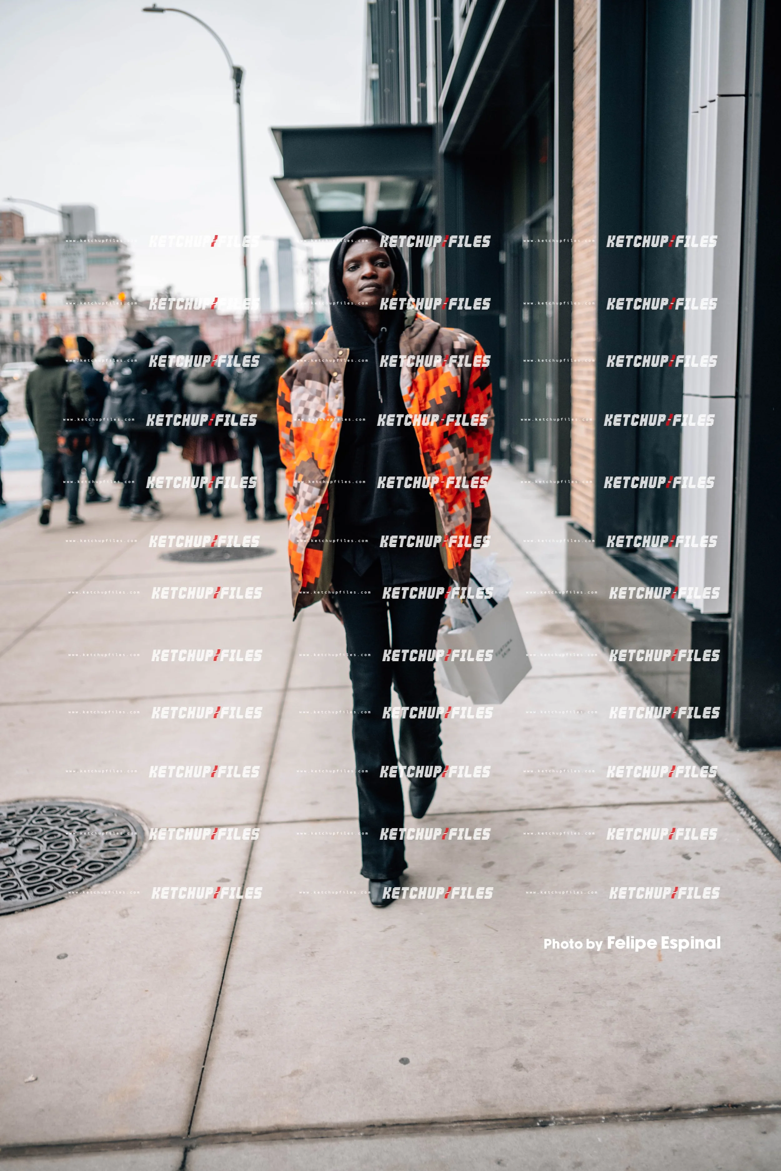 Street Style Photo of Achok at the Proenza Schouler FW26 New York Fashion Week Show