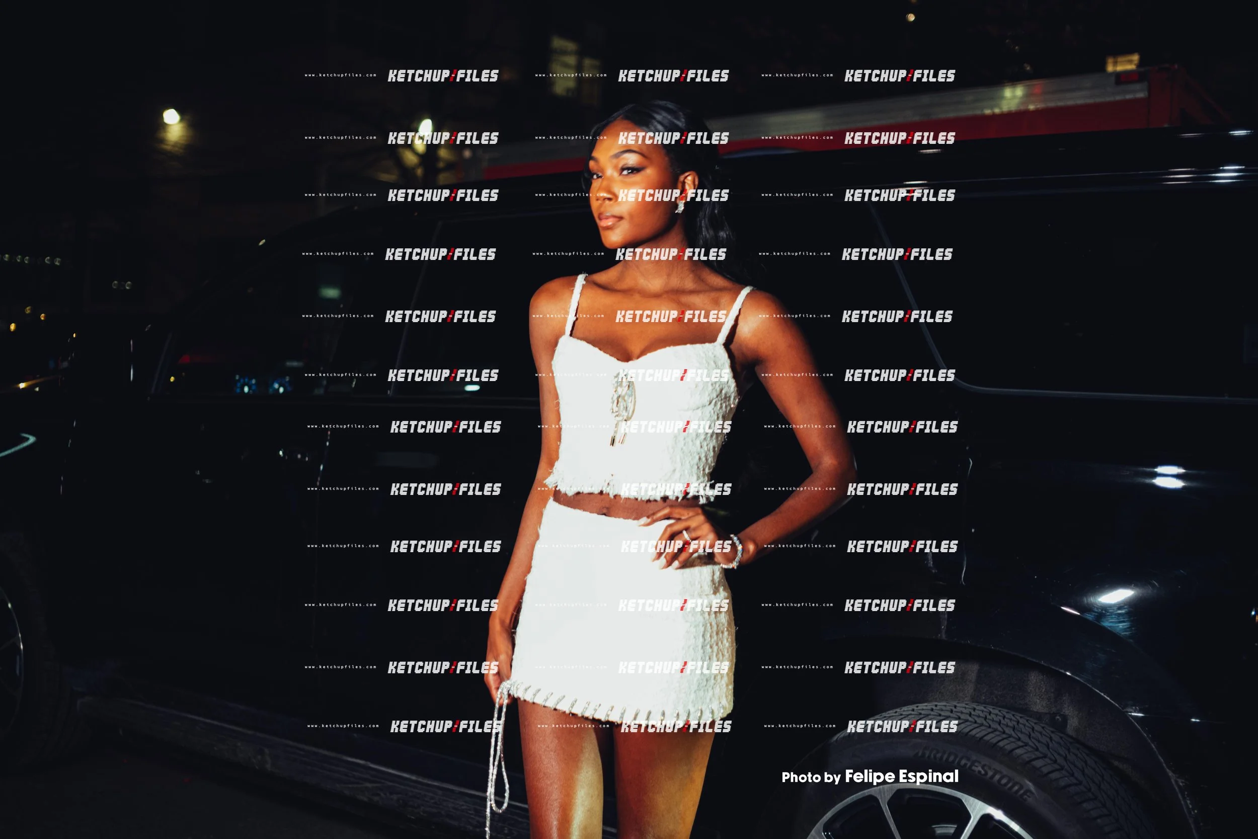 Street Style Photo of Guest at the Area FW26 New York Fashion Week Show